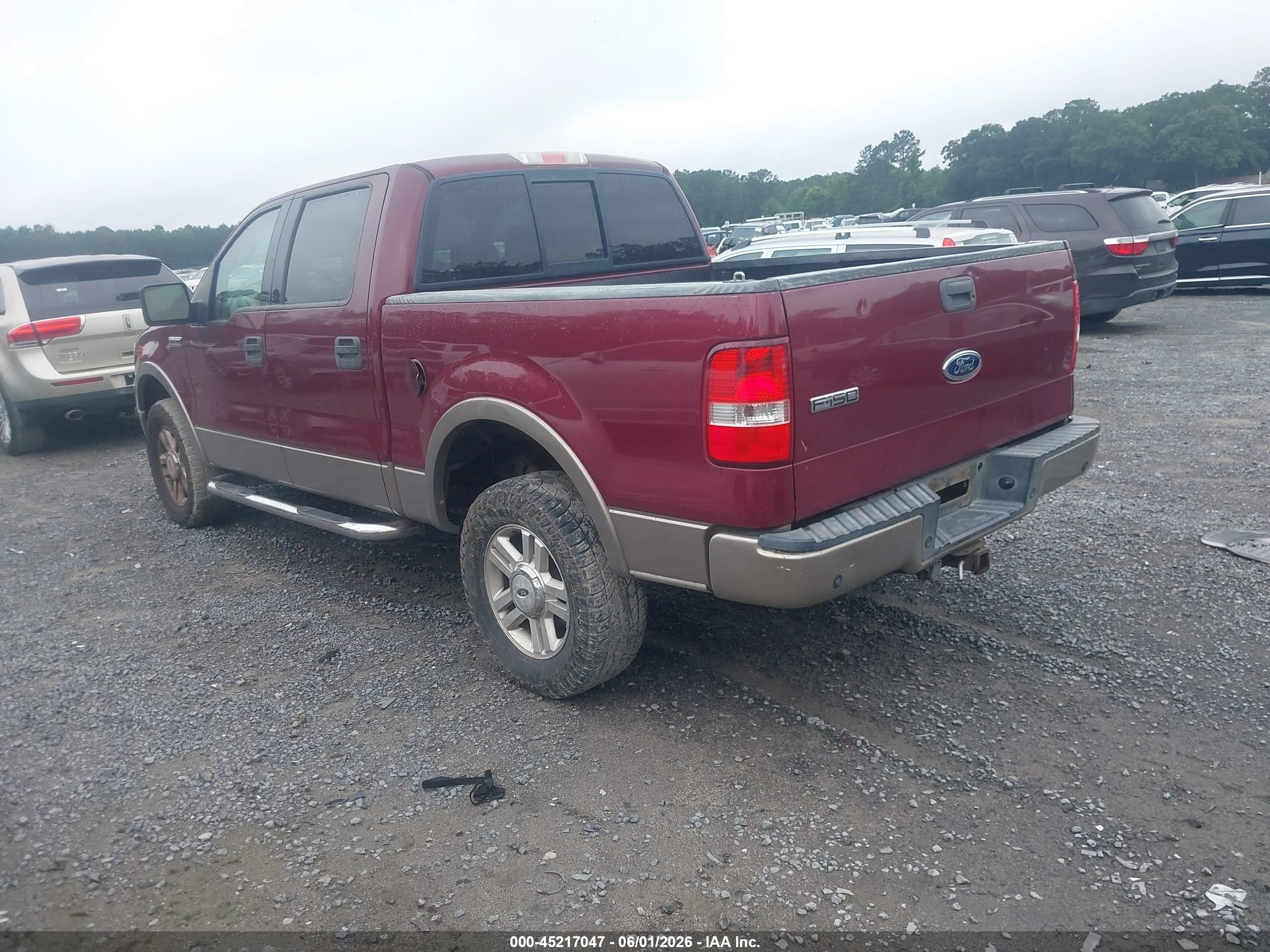 2004 Ford F-150 Fx4/lariat/xlt Темно-бордовый vin: 1FTPW14524KC45157