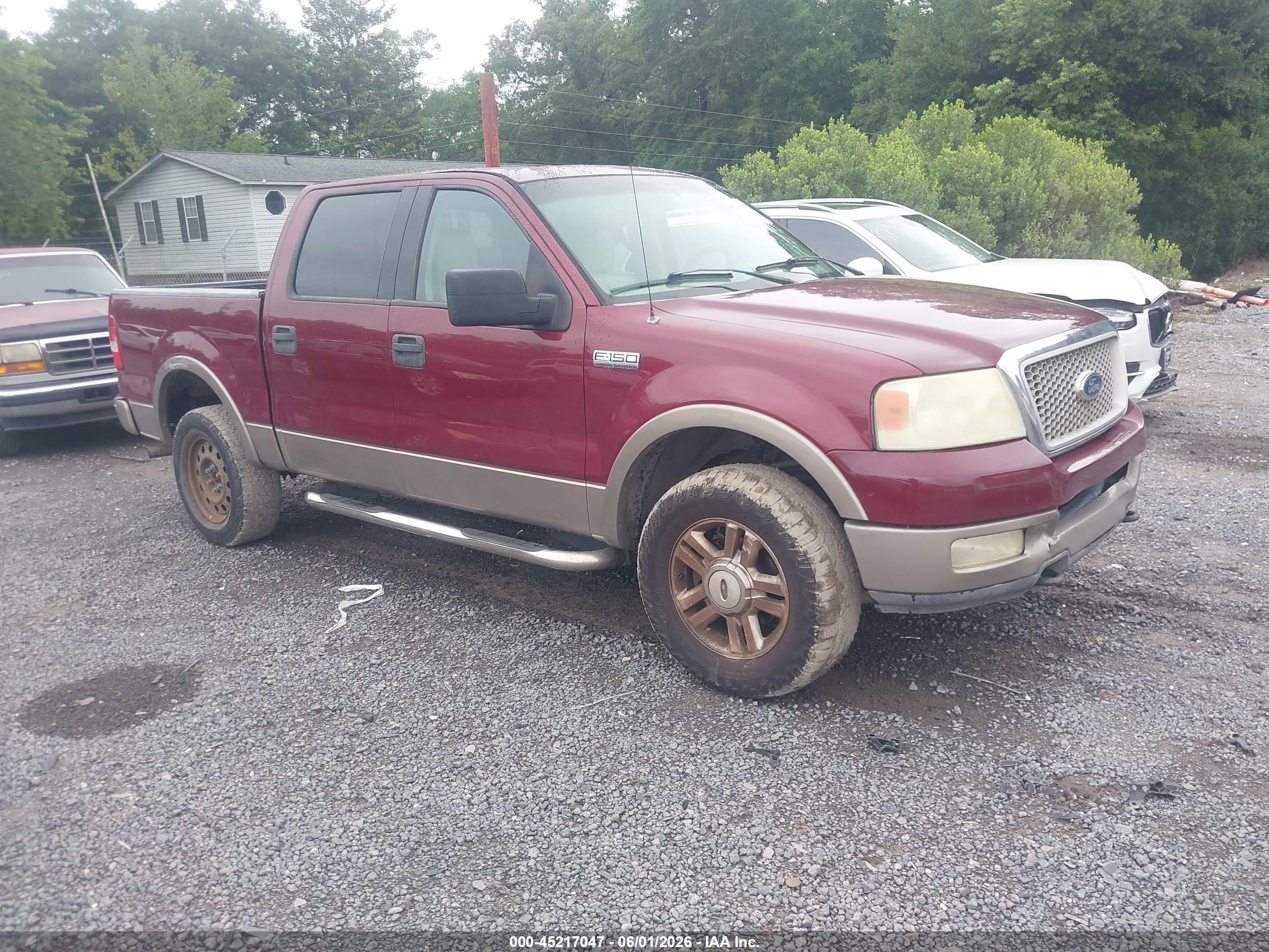 2004 Ford F-150 Fx4/lariat/xlt Темно-бордовый vin: 1FTPW14524KC45157