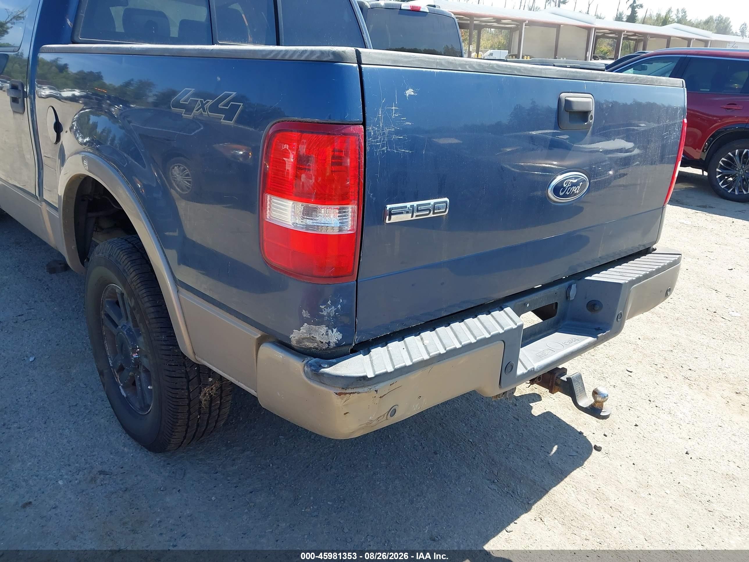 2004 Ford F-150 Fx4/lariat/xlt Blue vin: 1FTPW14524KC57647