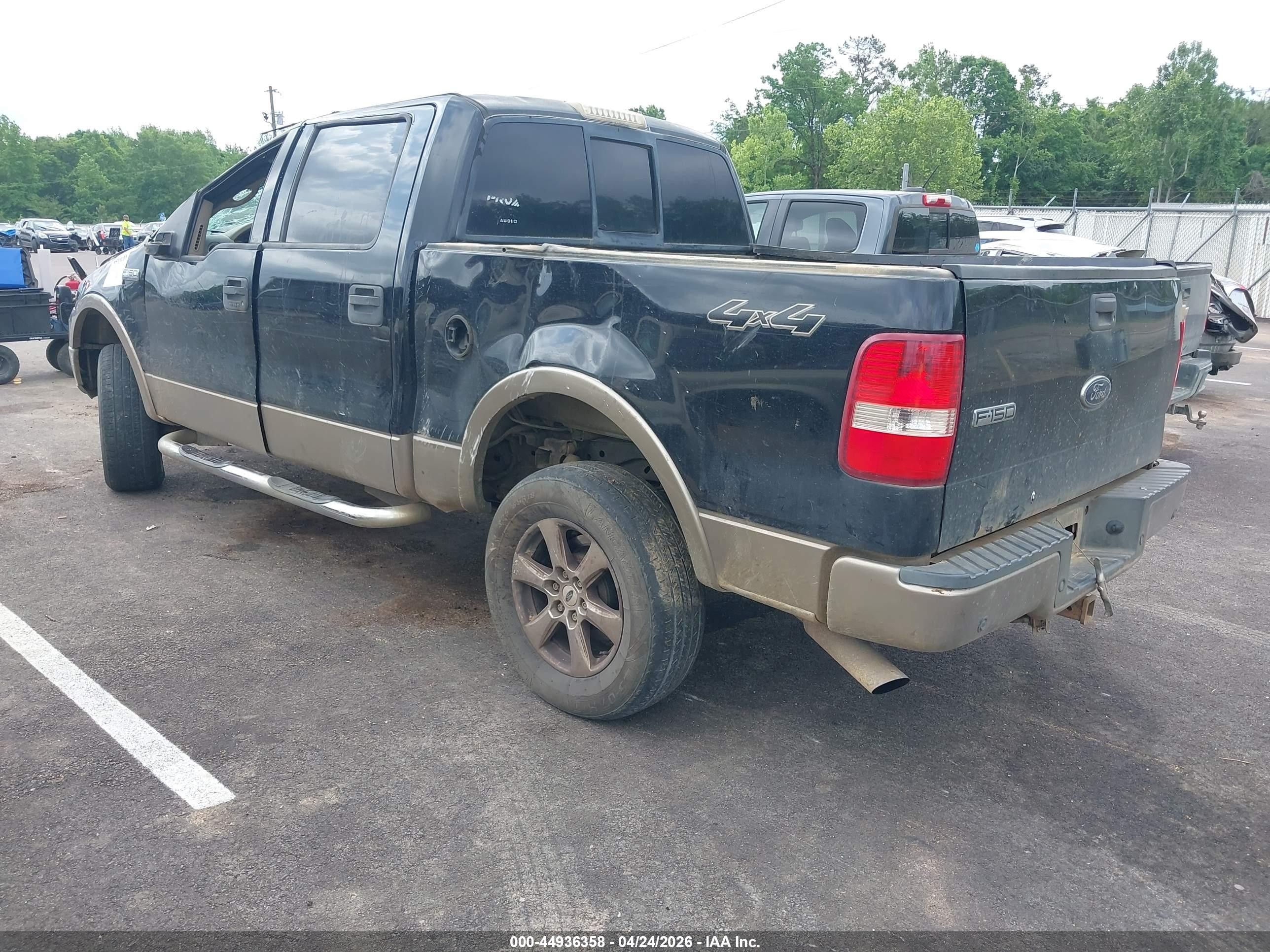 2004 Ford F-150 Fx4/lariat/xlt Black vin: 1FTPW14524KC64114