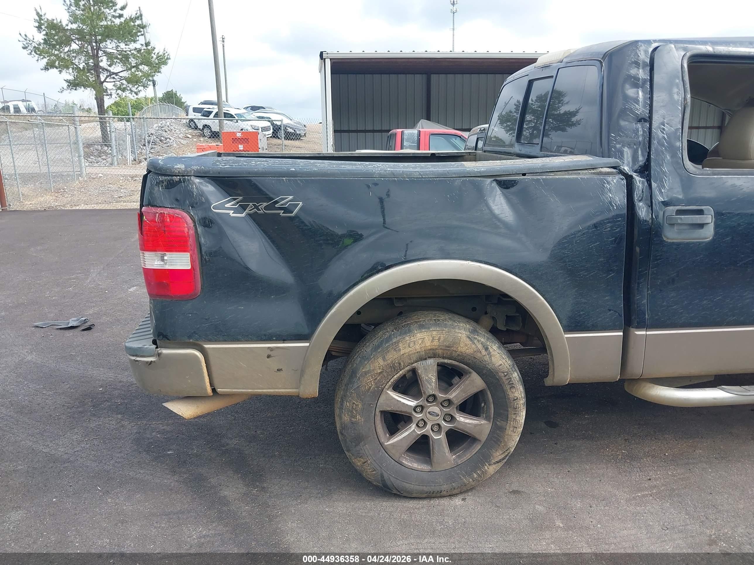 2004 Ford F-150 Fx4/lariat/xlt Black vin: 1FTPW14524KC64114