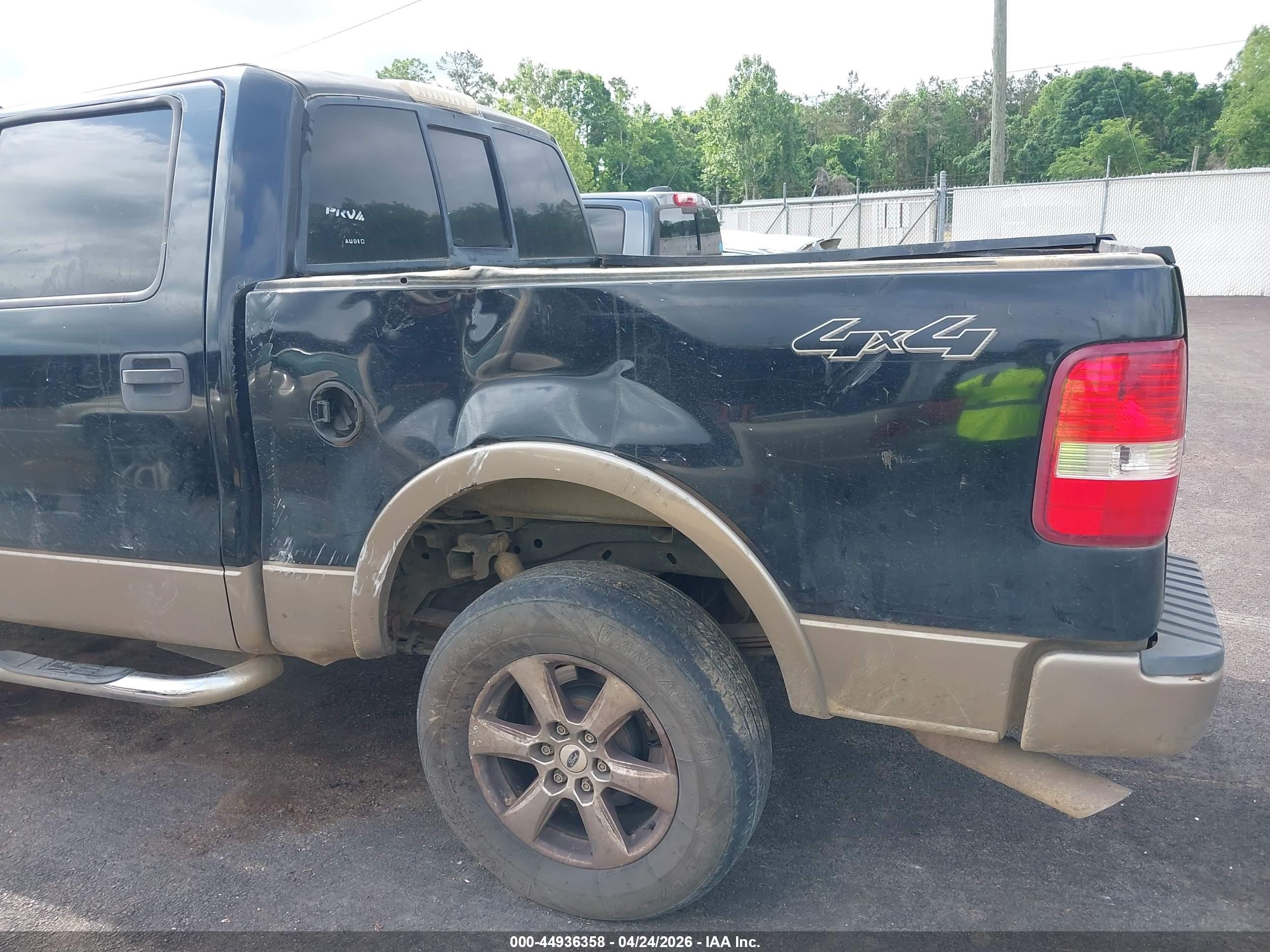2004 Ford F-150 Fx4/lariat/xlt Black vin: 1FTPW14524KC64114