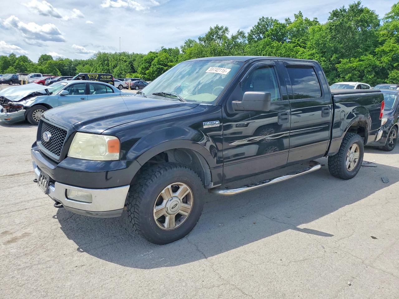 2004 Ford F150 Supercrew Черный vin: 1FTPW14524KC79440