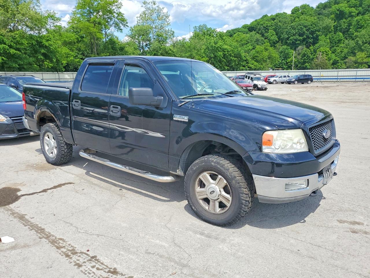 2004 Ford F150 Supercrew Black vin: 1FTPW14524KC79440