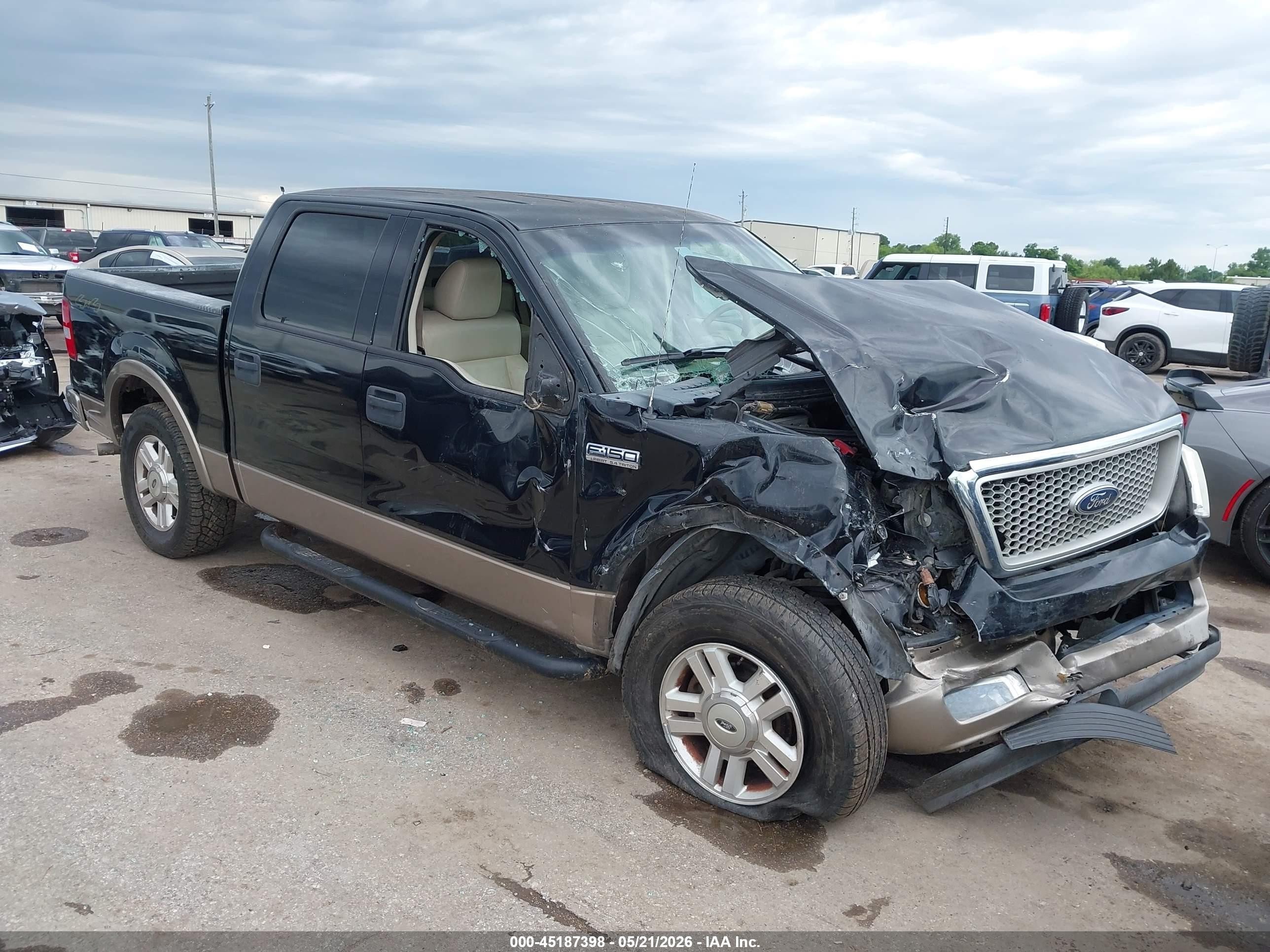 2004 Ford F-150 Fx4/lariat/xlt Black vin: 1FTPW14524KD20861