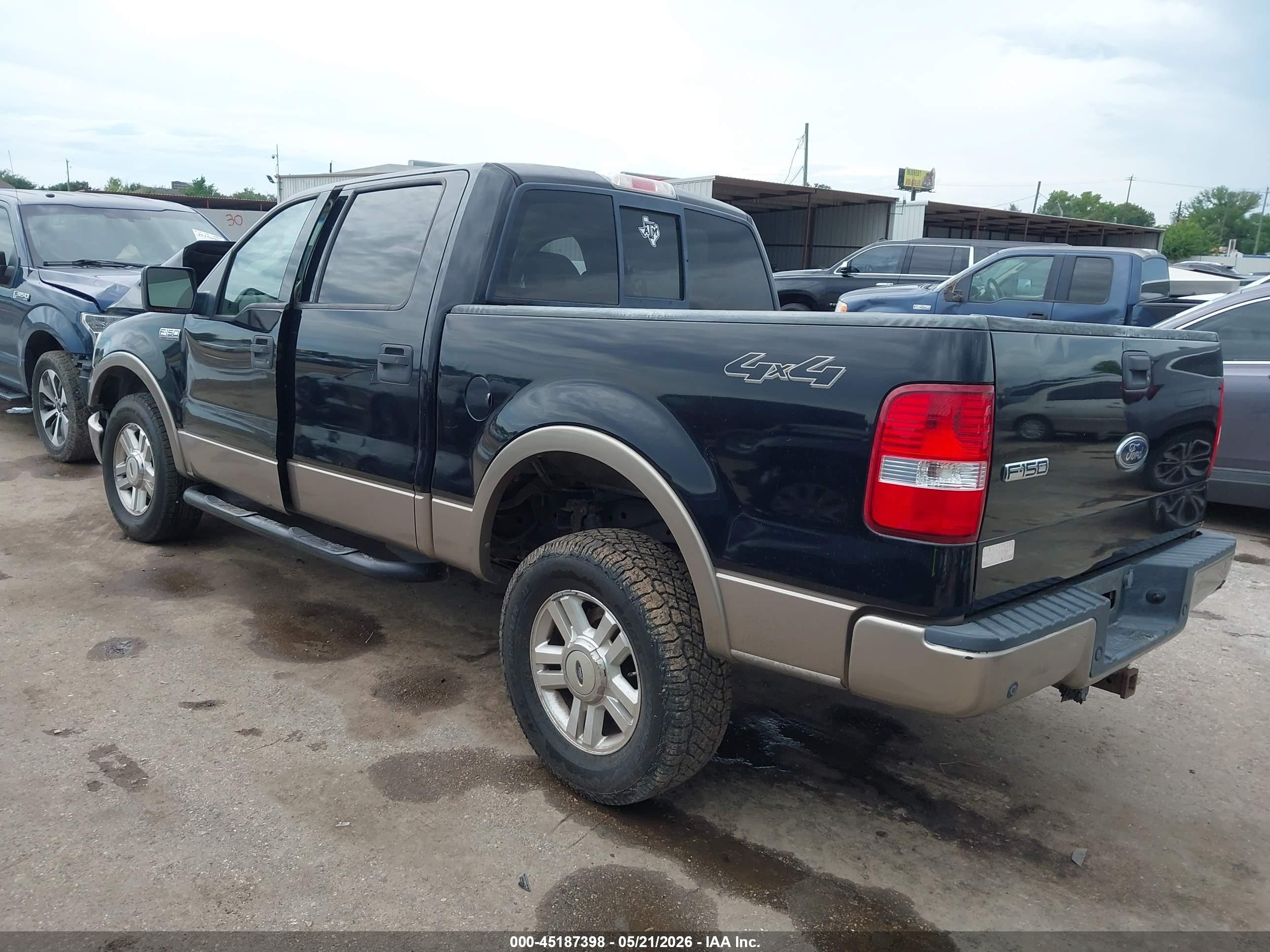 2004 Ford F-150 Fx4/lariat/xlt Black vin: 1FTPW14524KD20861
