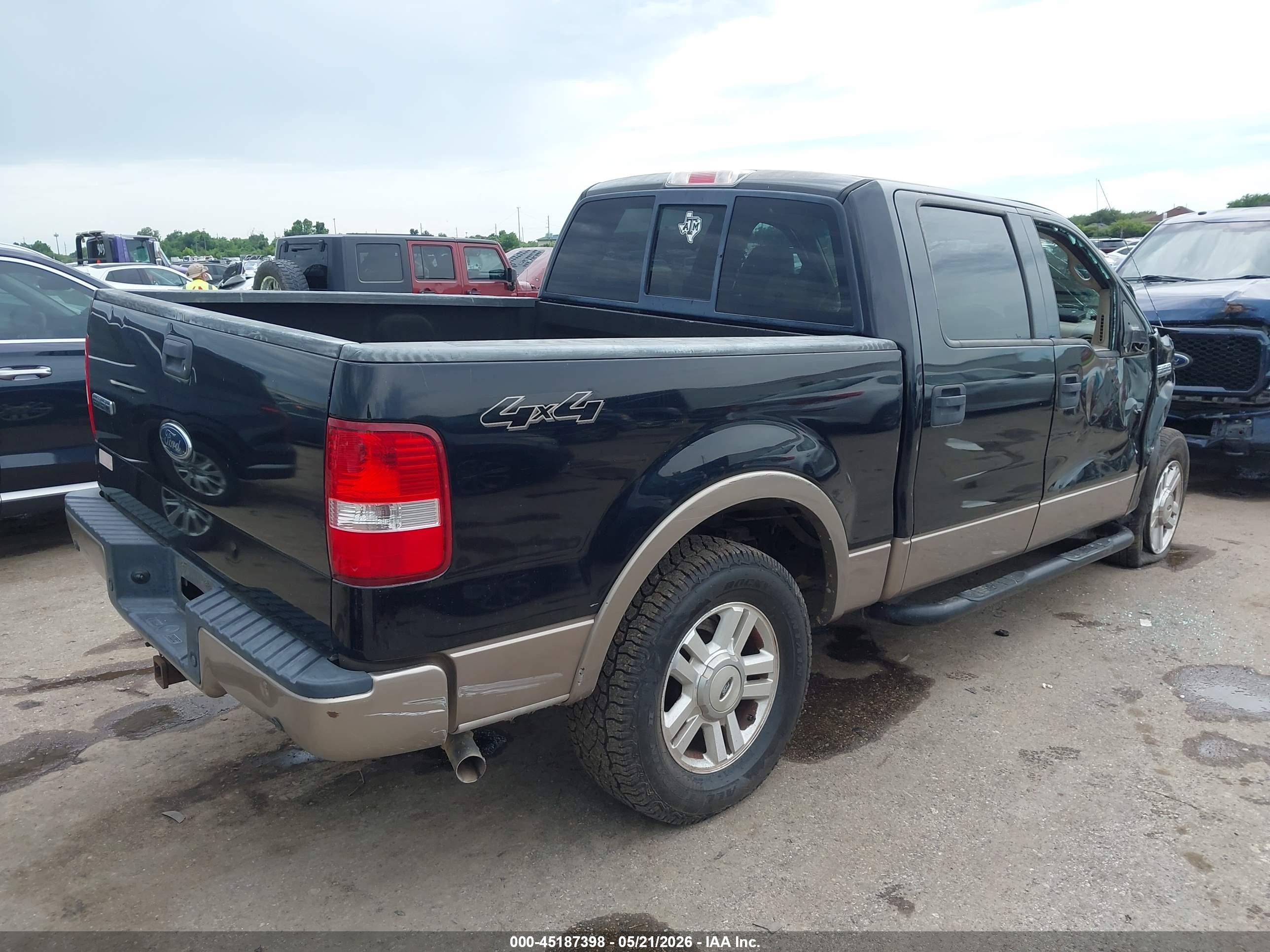 2004 Ford F-150 Fx4/lariat/xlt Black vin: 1FTPW14524KD20861