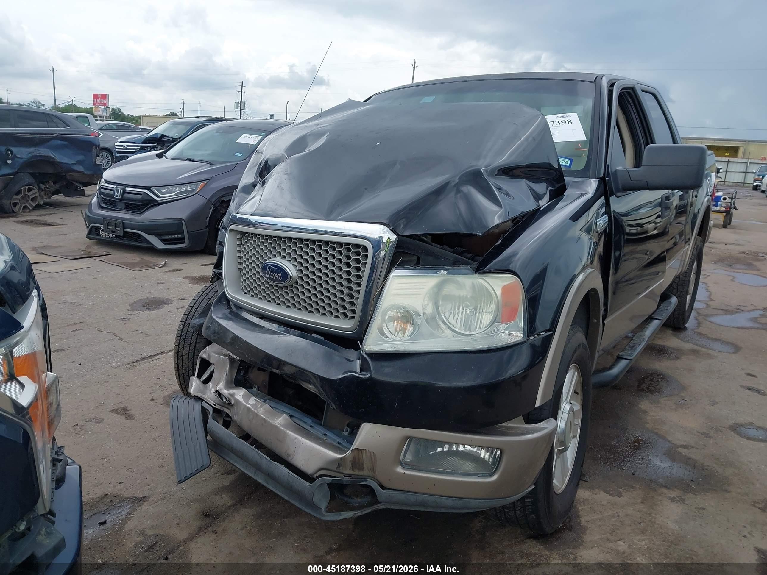 2004 Ford F-150 Fx4/lariat/xlt Black vin: 1FTPW14524KD20861