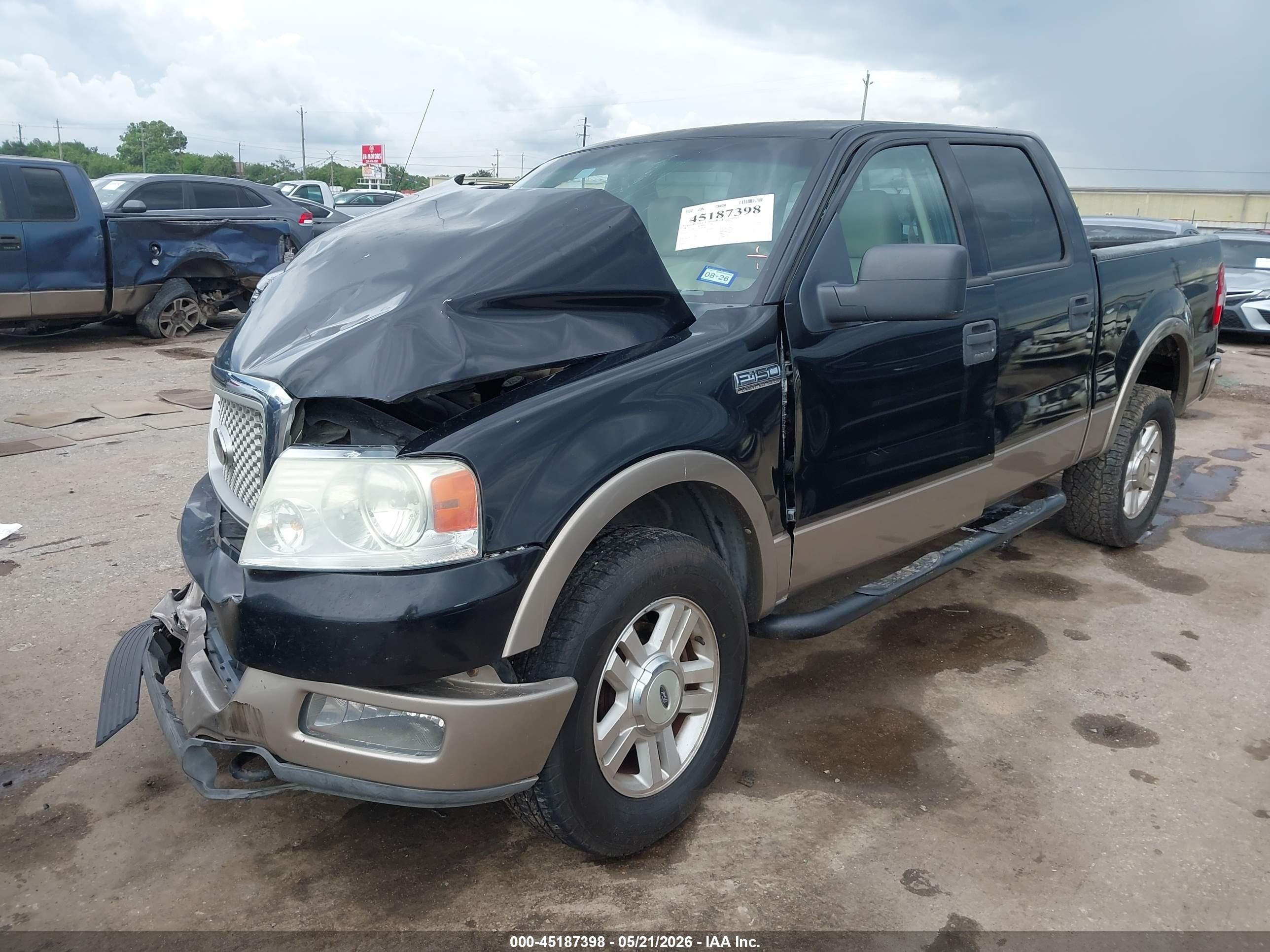 2004 Ford F-150 Fx4/lariat/xlt Black vin: 1FTPW14524KD20861
