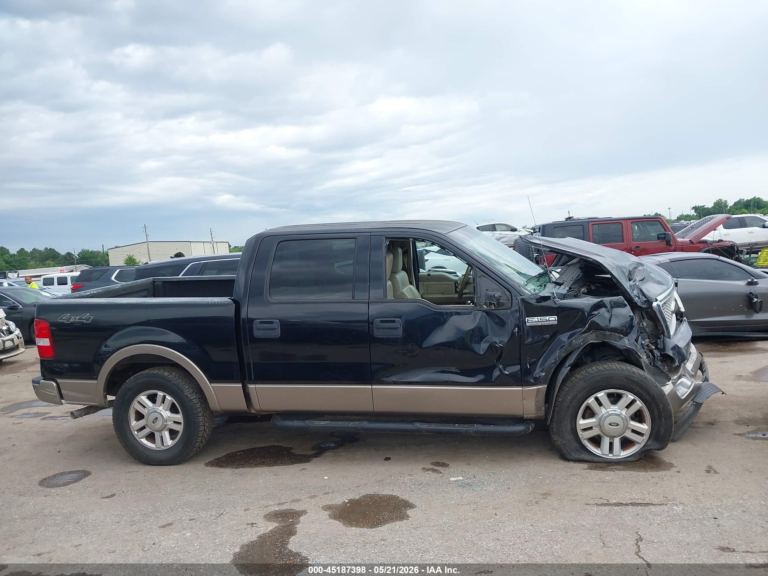 2004 Ford F-150 Fx4/lariat/xlt Black vin: 1FTPW14524KD20861