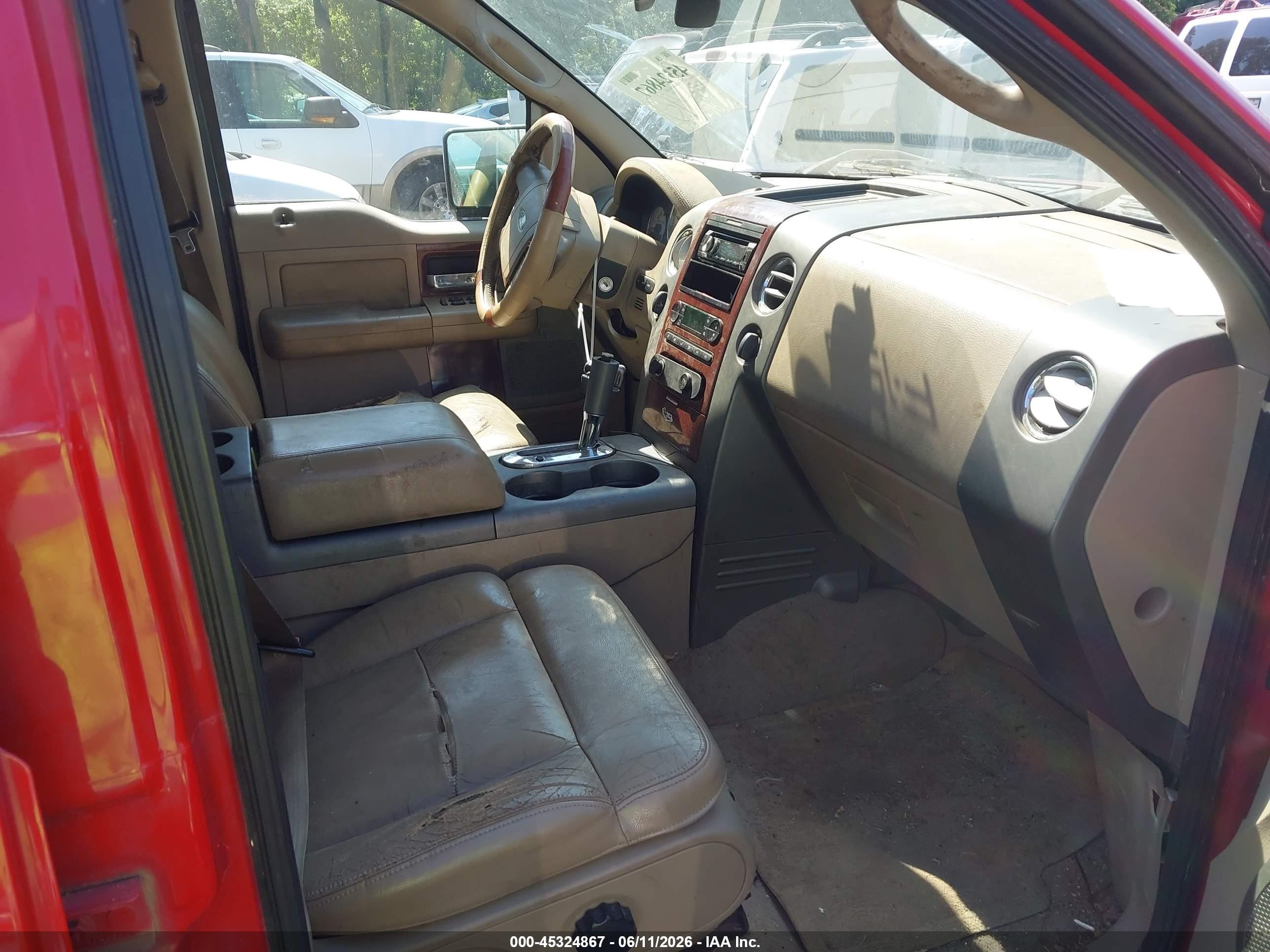2005 Ford F-150 Fx4/lariat/xlt Red vin: 1FTPW14525KB82689