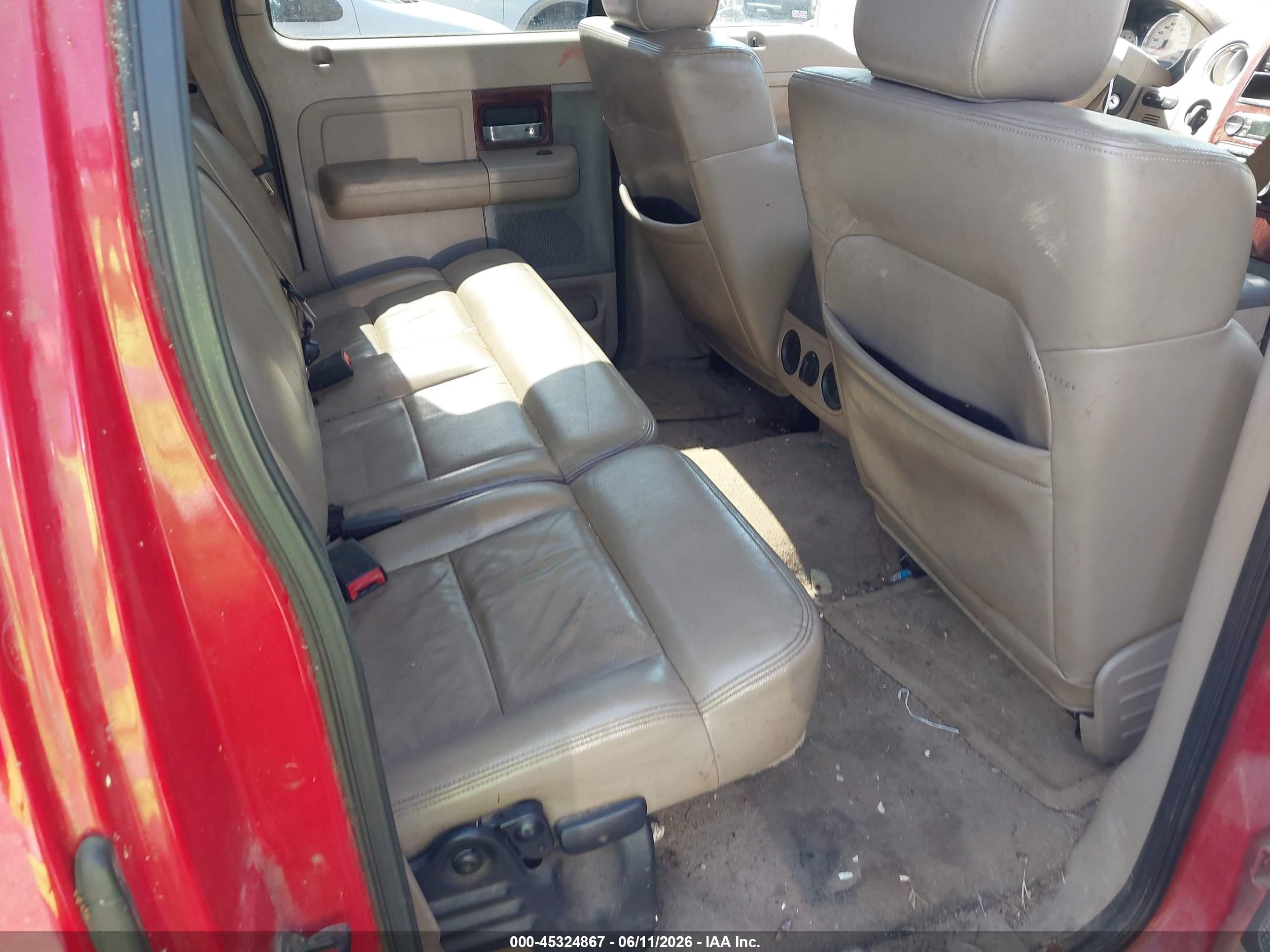 2005 Ford F-150 Fx4/lariat/xlt Red vin: 1FTPW14525KB82689