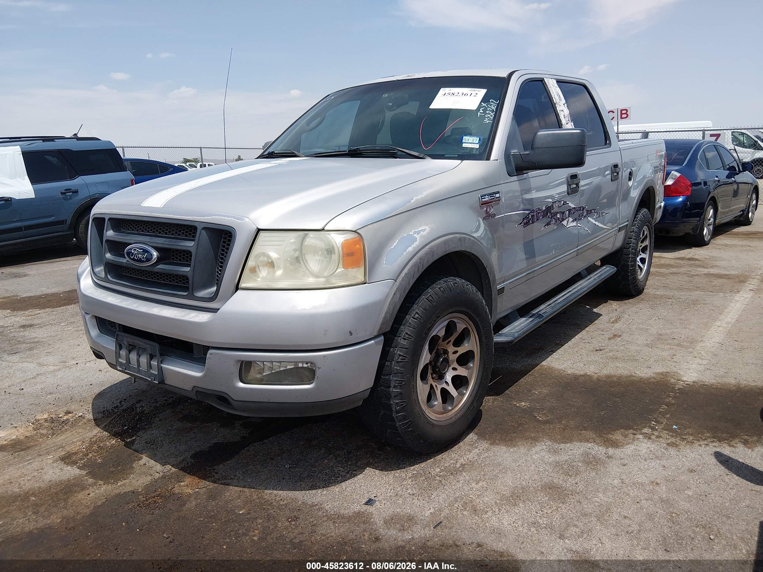 2005 Ford F-150 Fx4/lariat/xlt Silver vin: 1FTPW14525KC03315