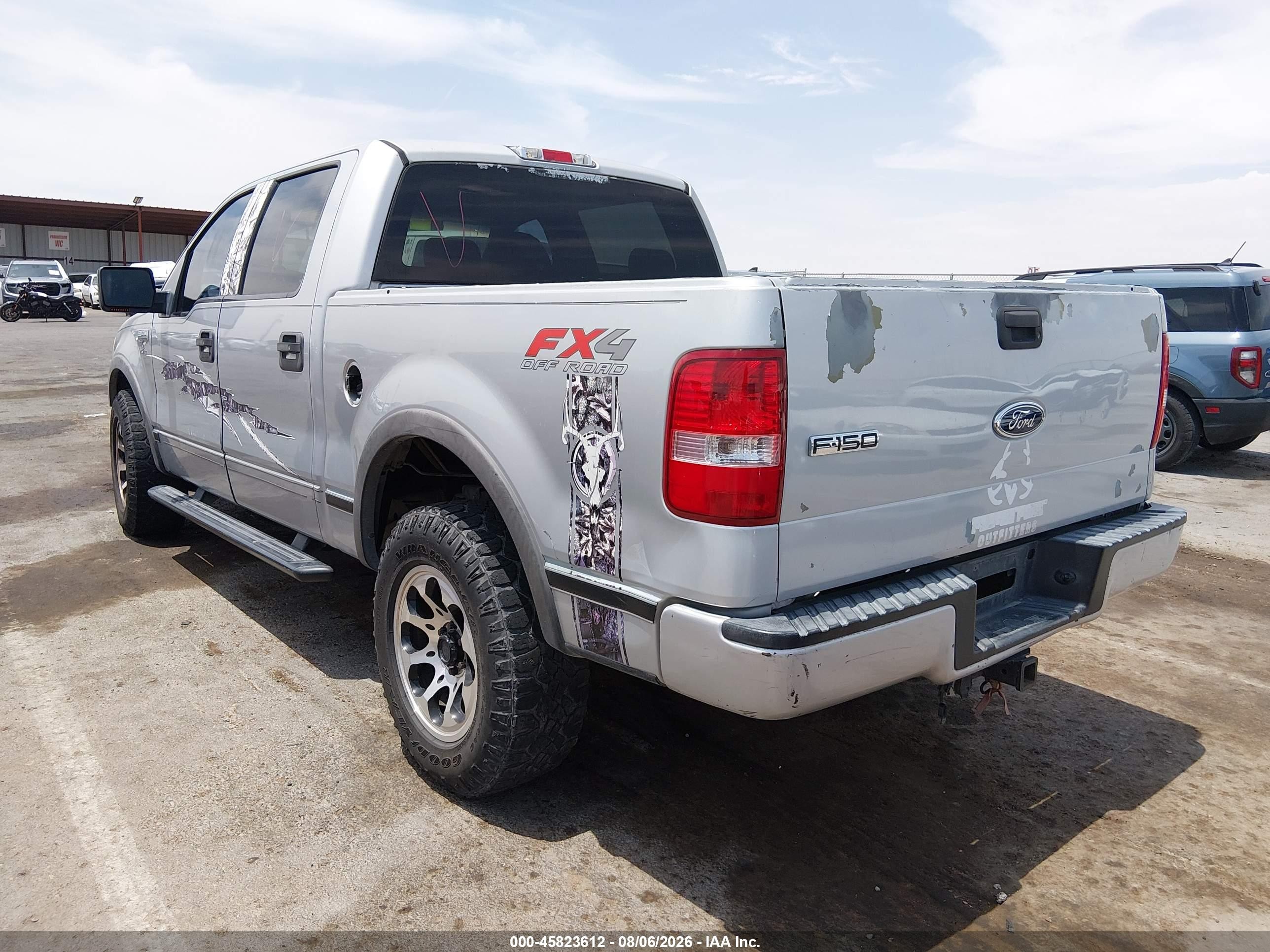 2005 Ford F-150 Fx4/lariat/xlt Silver vin: 1FTPW14525KC03315