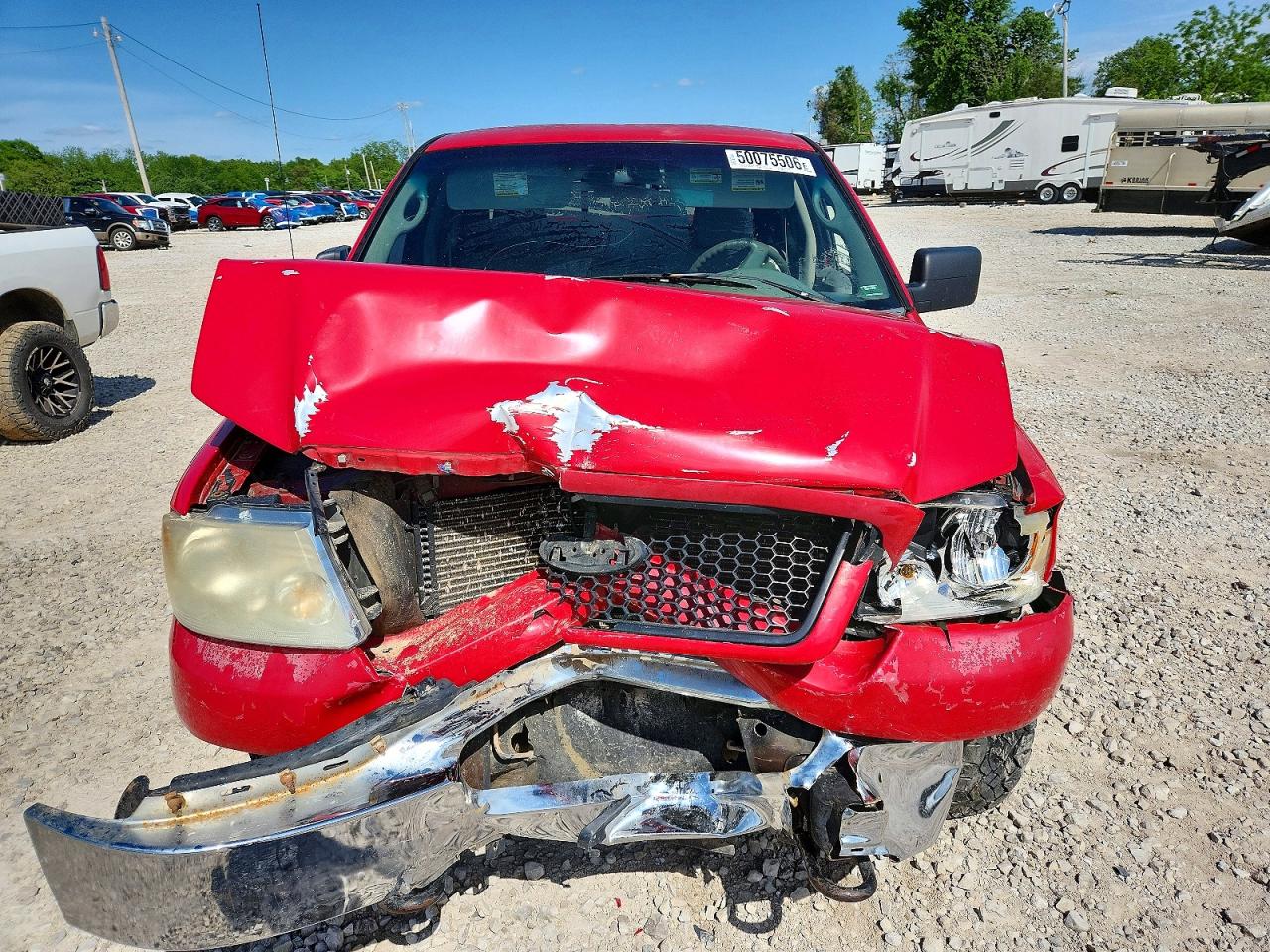 2005 Ford F150 Supercrew Красный vin: 1FTPW14525KC34872