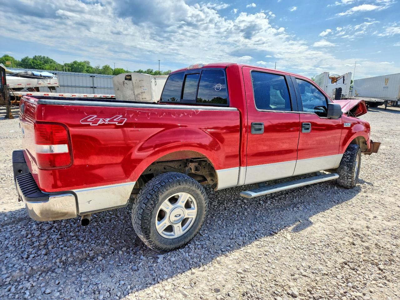 2005 Ford F150 Supercrew Красный vin: 1FTPW14525KC34872