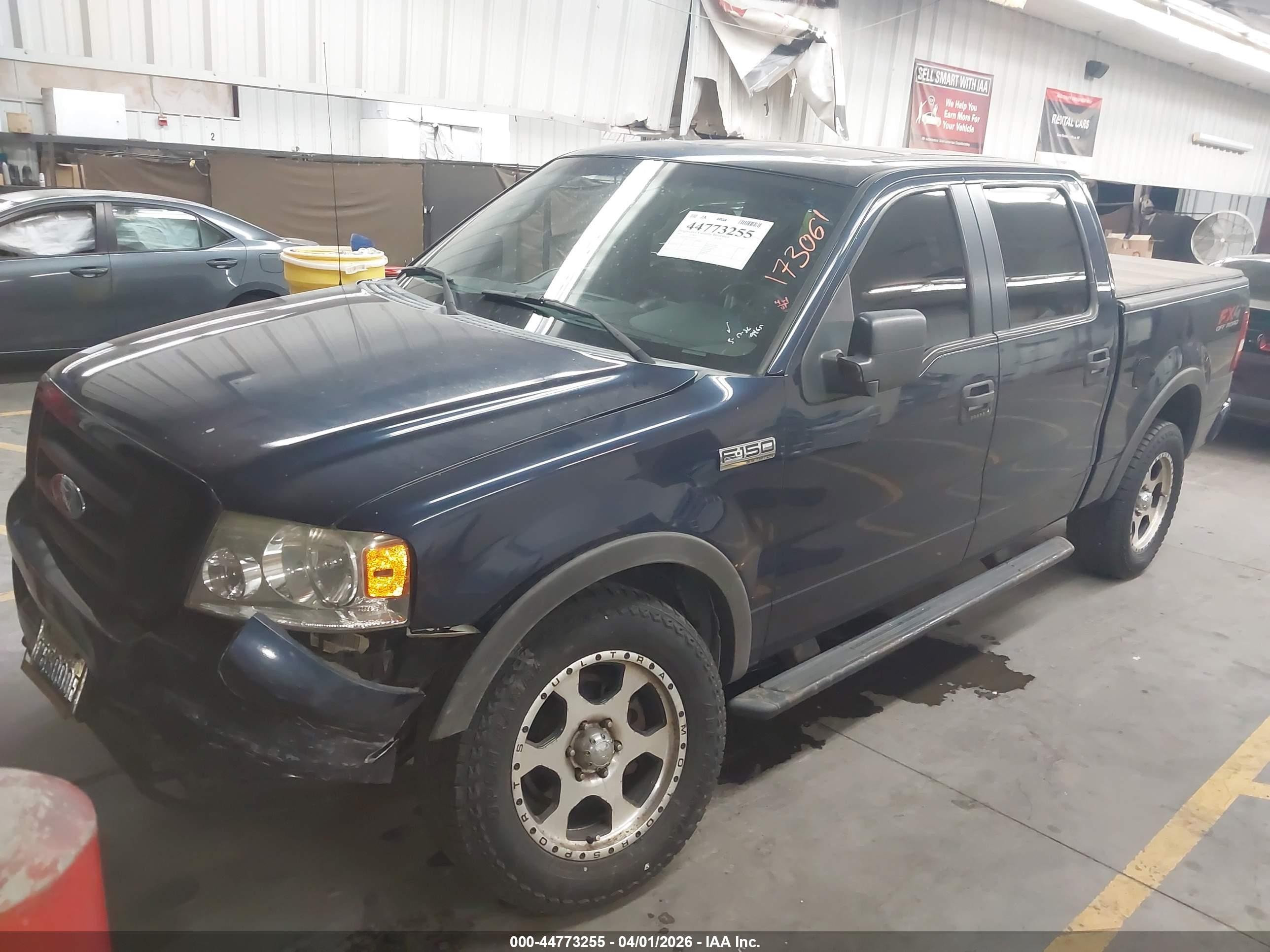 2005 Ford F-150 Fx4/lariat/xlt Blue vin: 1FTPW14525KC85241