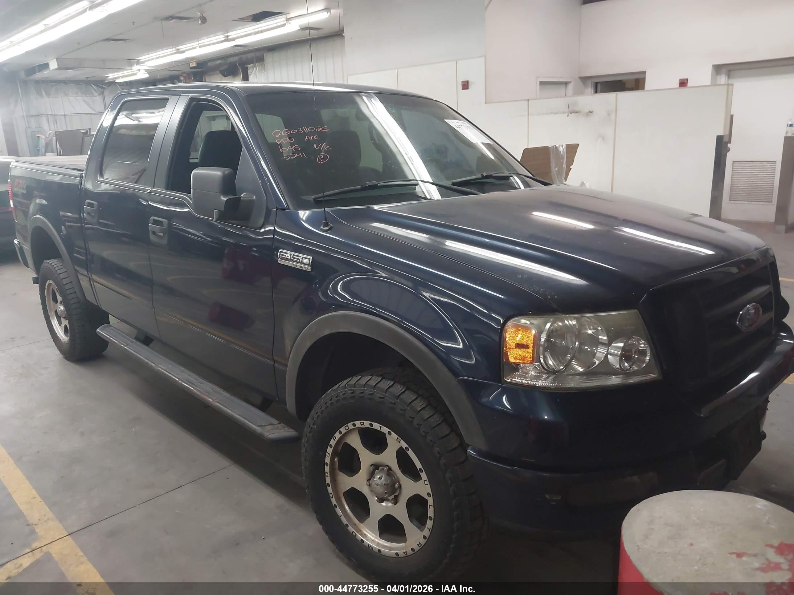 2005 Ford F-150 Fx4/lariat/xlt Blue vin: 1FTPW14525KC85241