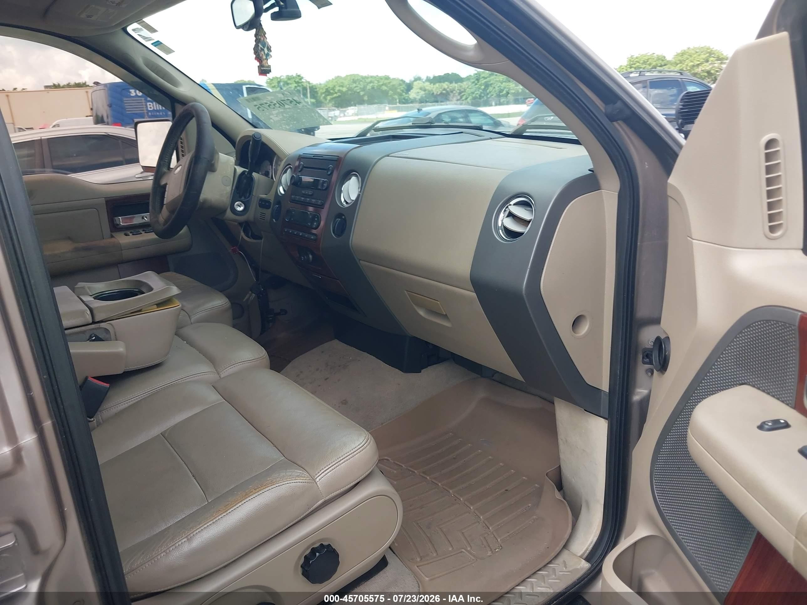 2005 Ford F-150 Fx4/lariat/xlt Tan vin: 1FTPW14525KD01115