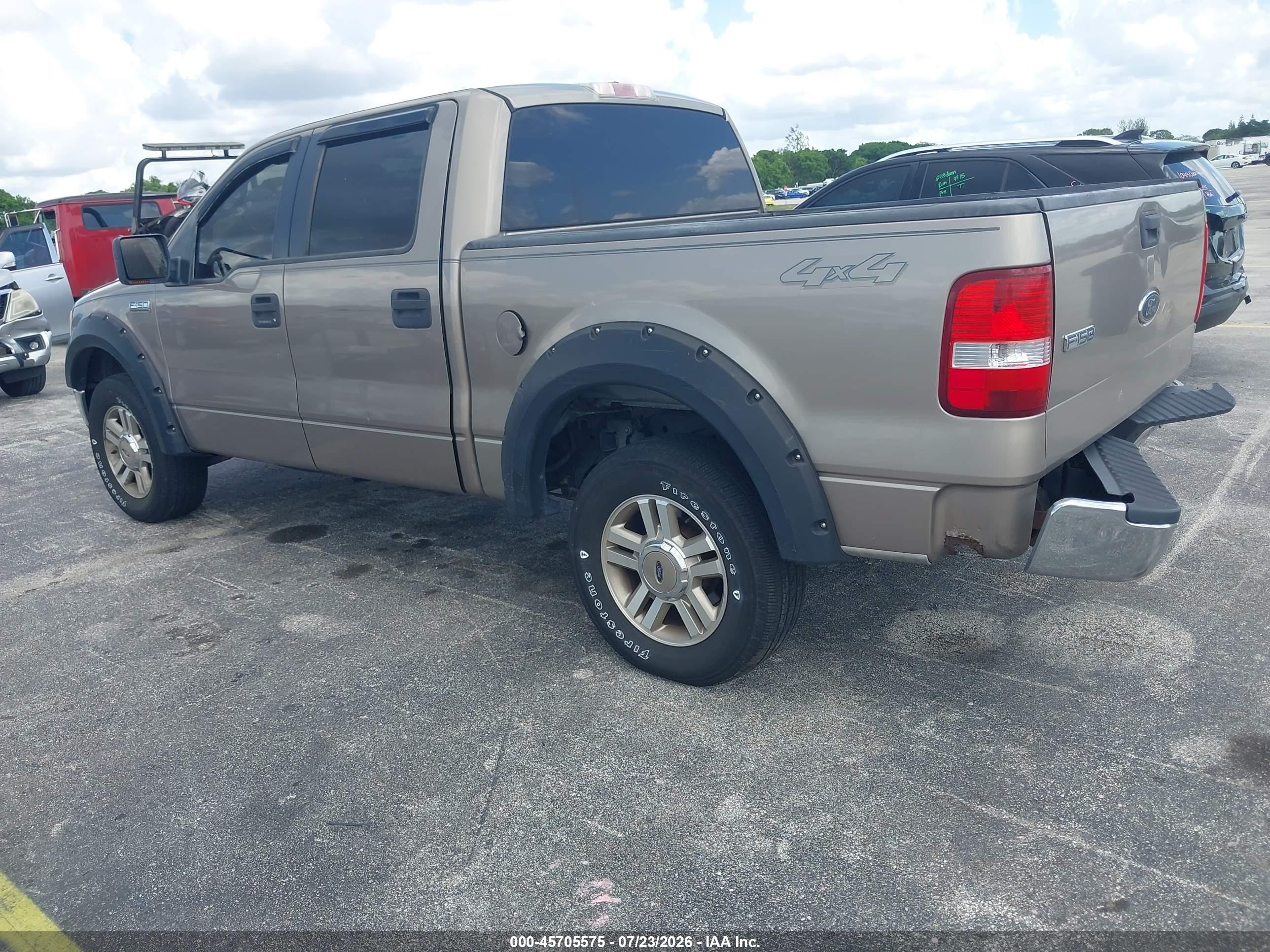 2005 Ford F-150 Fx4/lariat/xlt Tan vin: 1FTPW14525KD01115