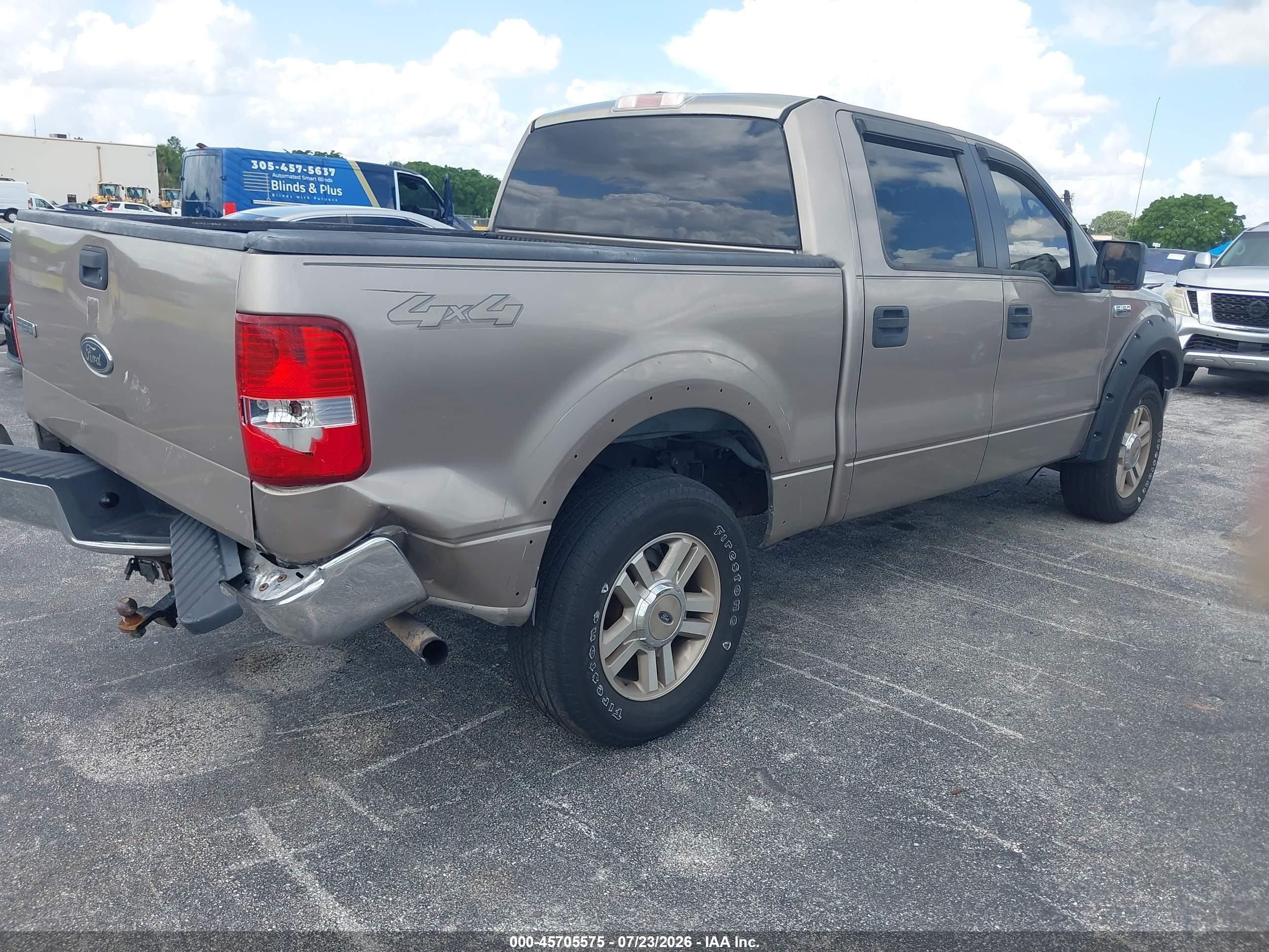 2005 Ford F-150 Fx4/lariat/xlt Tan vin: 1FTPW14525KD01115