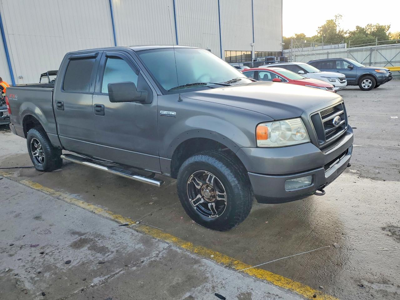2005 Ford F150 Supercrew Gray vin: 1FTPW14525KD32252