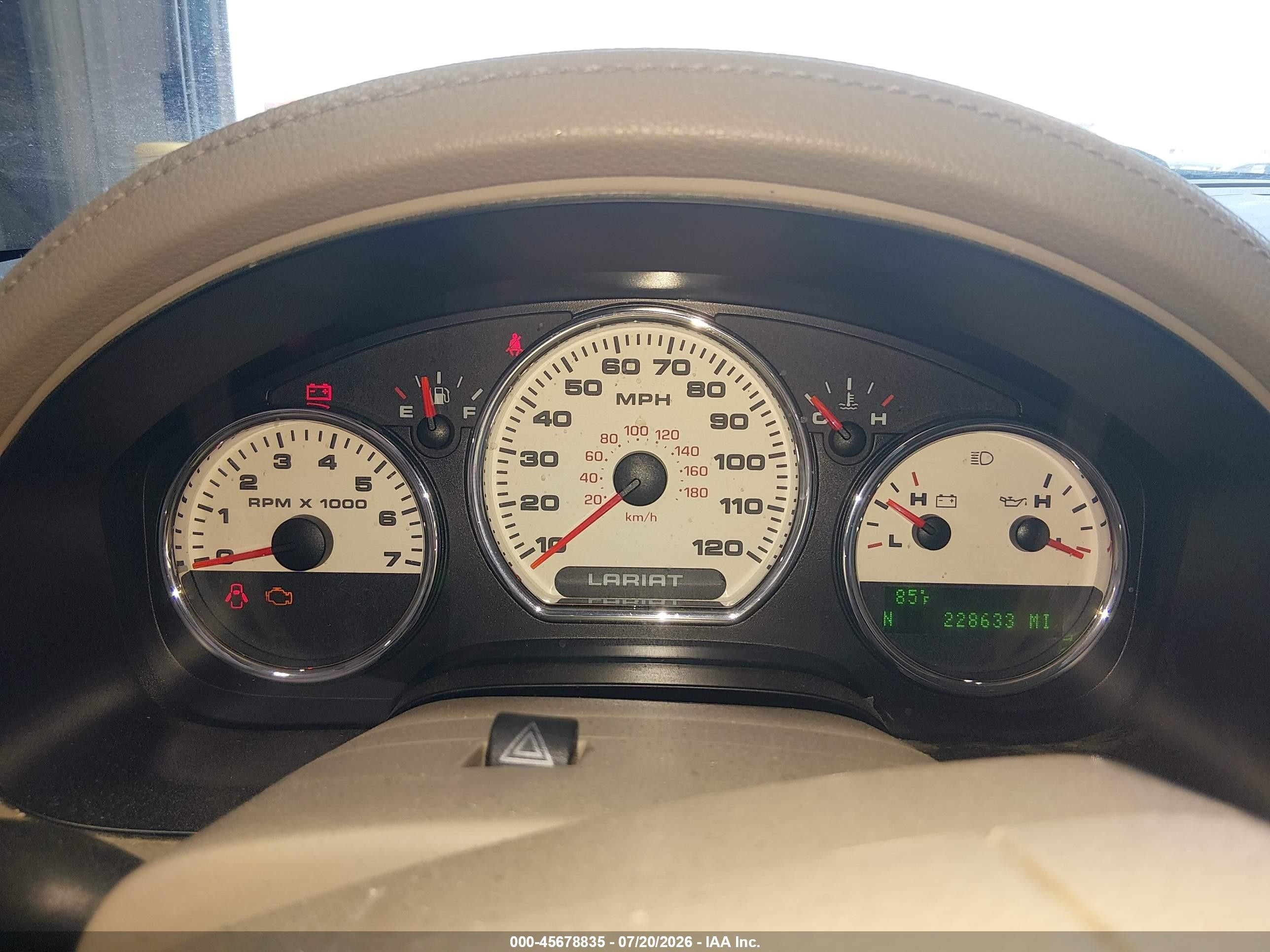 2005 Ford F-150 Fx4/lariat/xlt Tan vin: 1FTPW14525KE18483