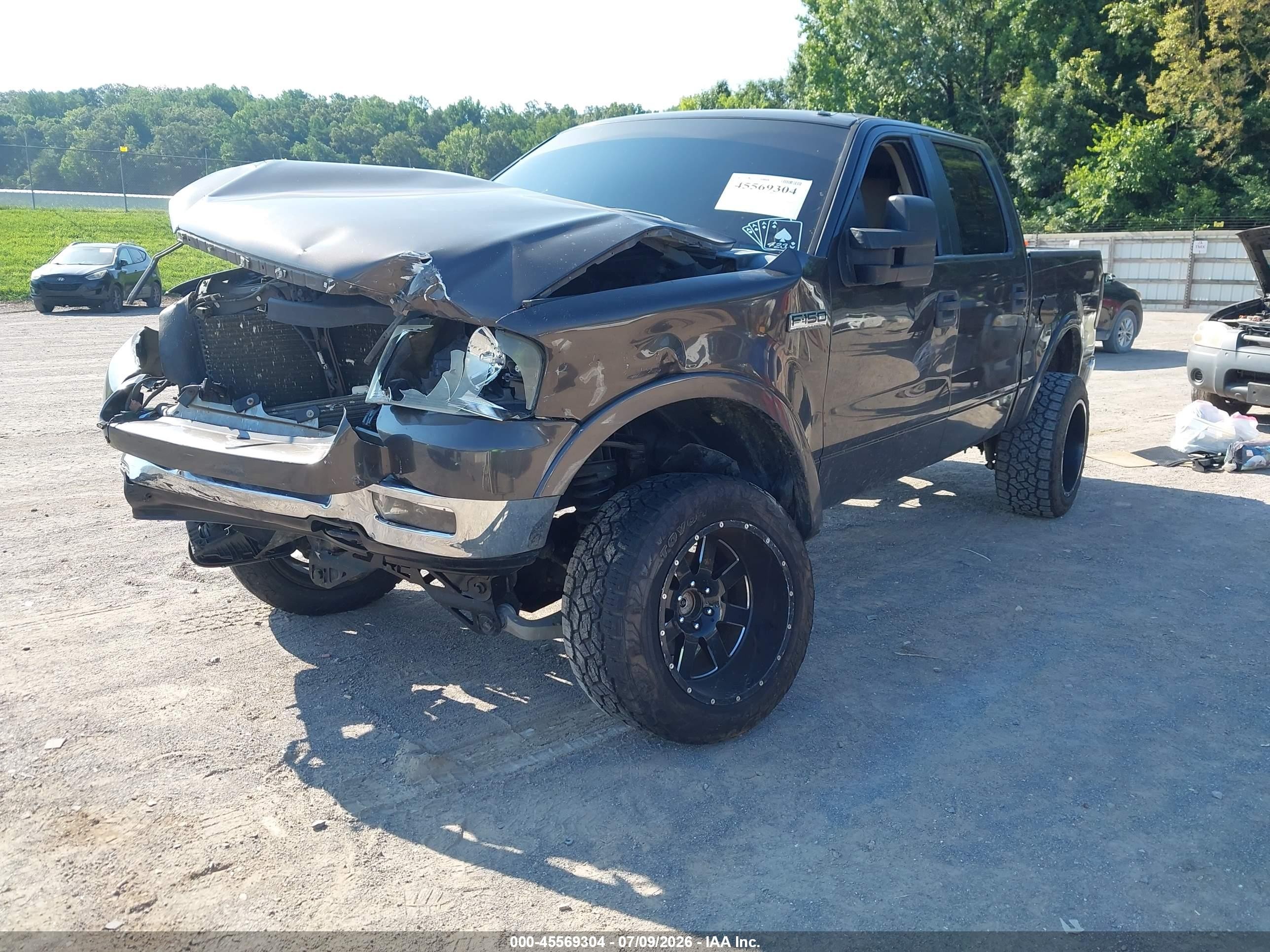 2005 Ford F-150 Fx4/lariat/xlt Gray vin: 1FTPW14525KE59616