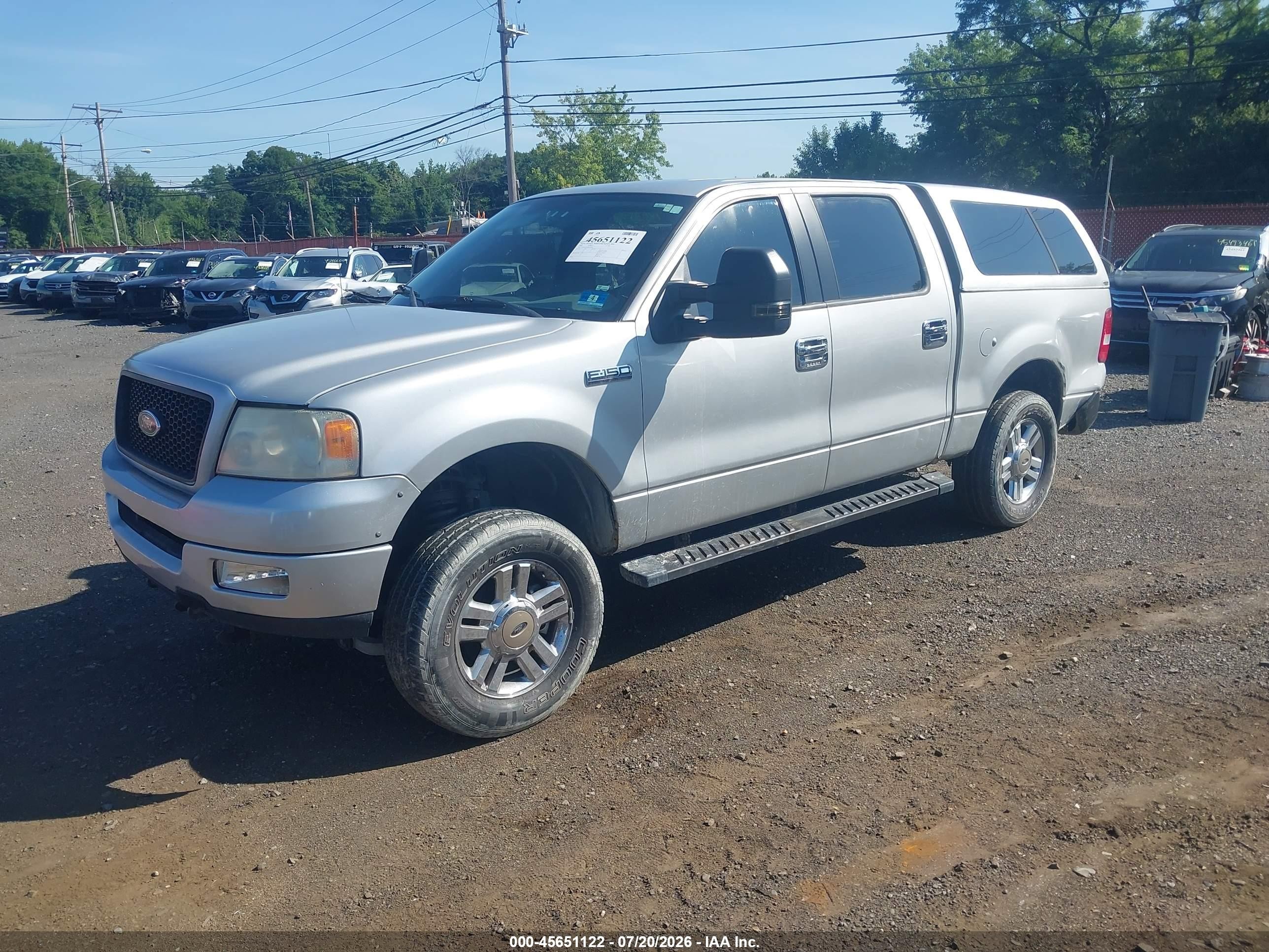 2005 Ford F-150 Fx4/lariat/xlt Gray vin: 1FTPW14525KE78036