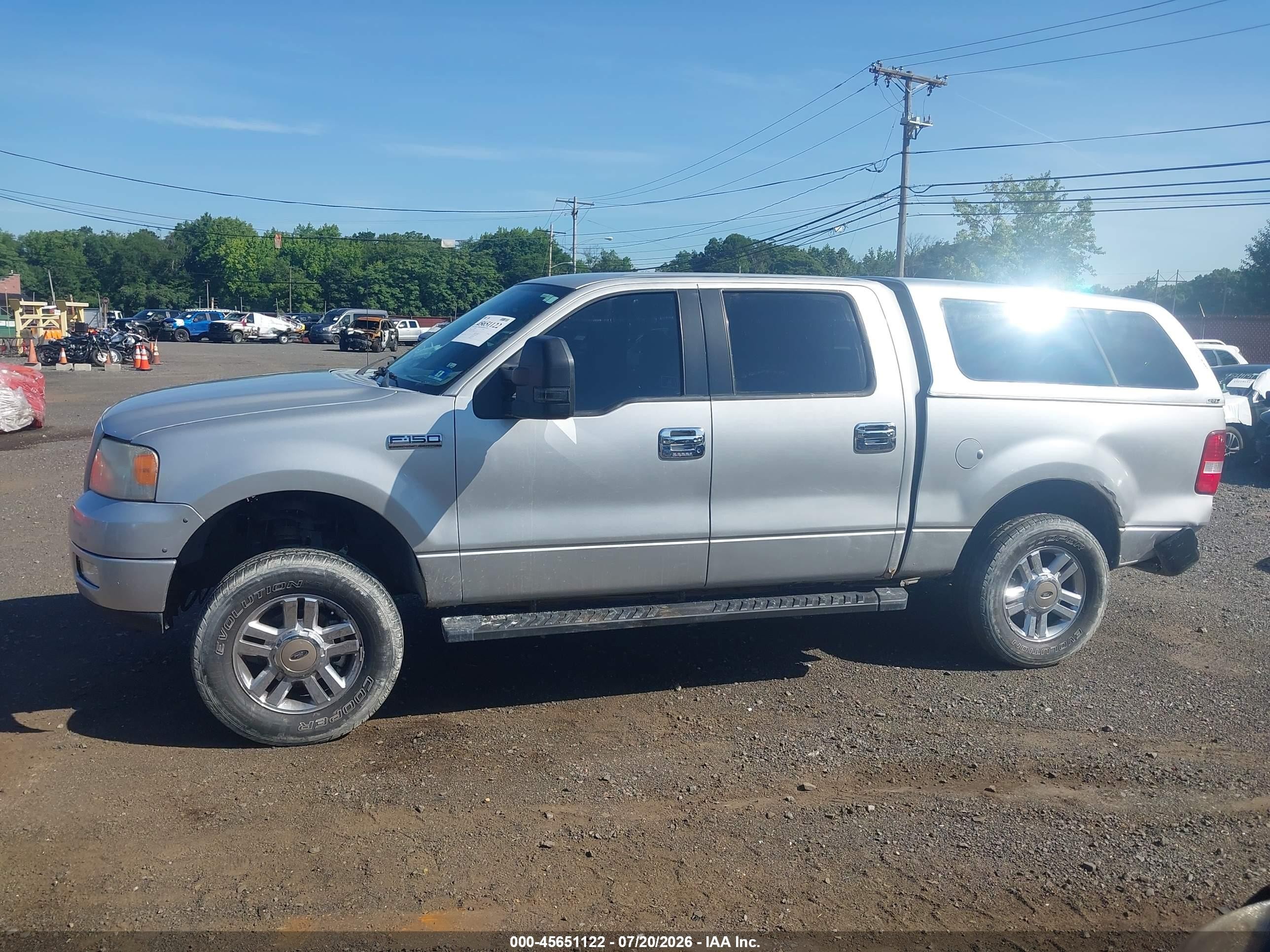 2005 Ford F-150 Fx4/lariat/xlt Gray vin: 1FTPW14525KE78036