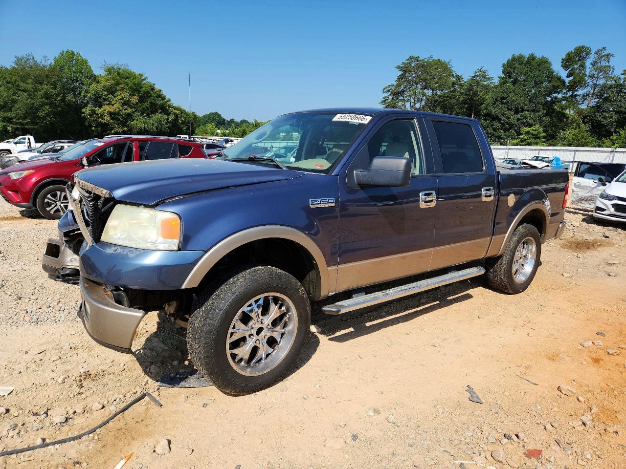 2005 Ford F150 Supercrew Blue vin: 1FTPW14525KE86282