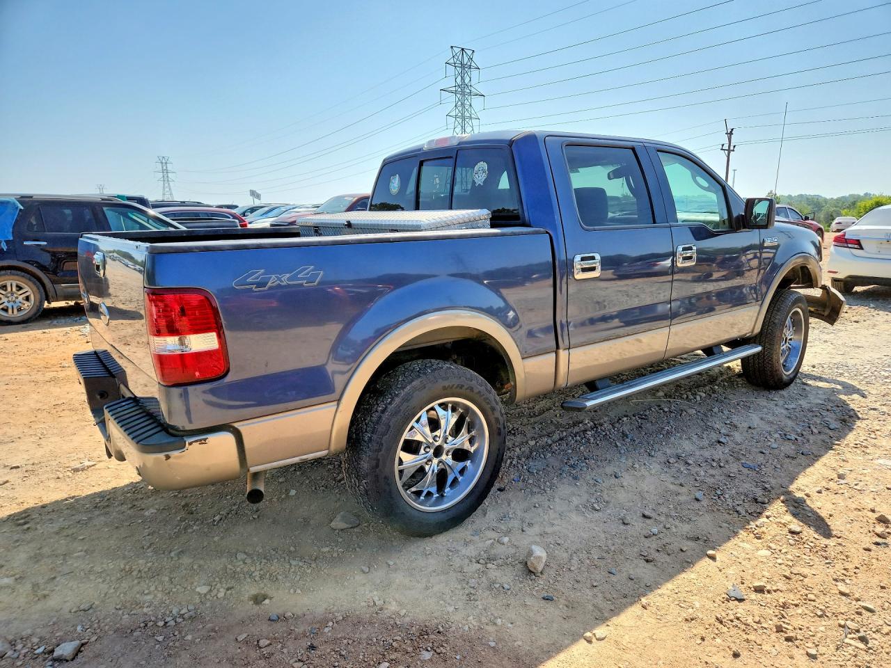 2005 Ford F150 Supercrew Blue vin: 1FTPW14525KE86282