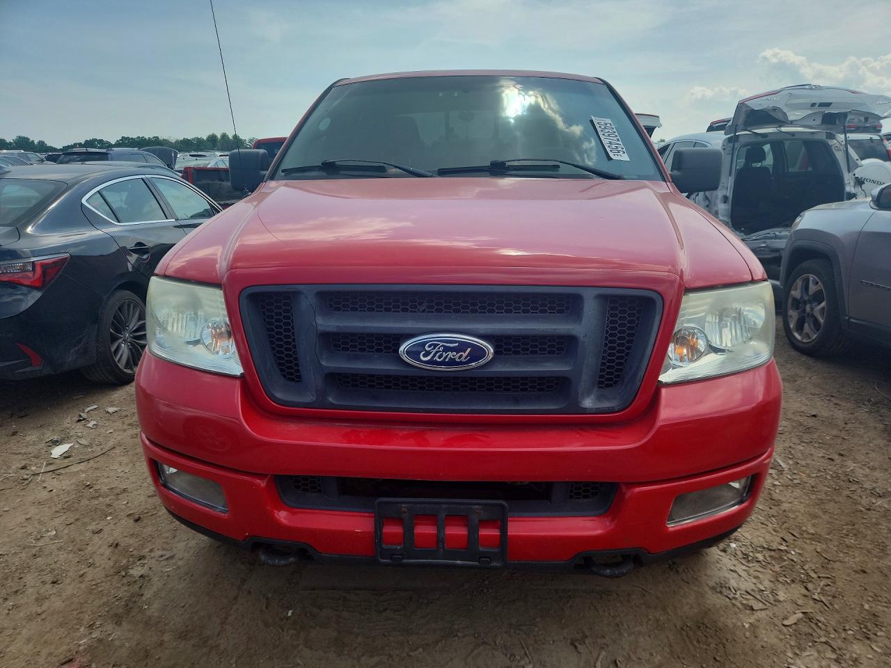 2005 Ford F-150 Red vin: 1FTPW14525KF06319