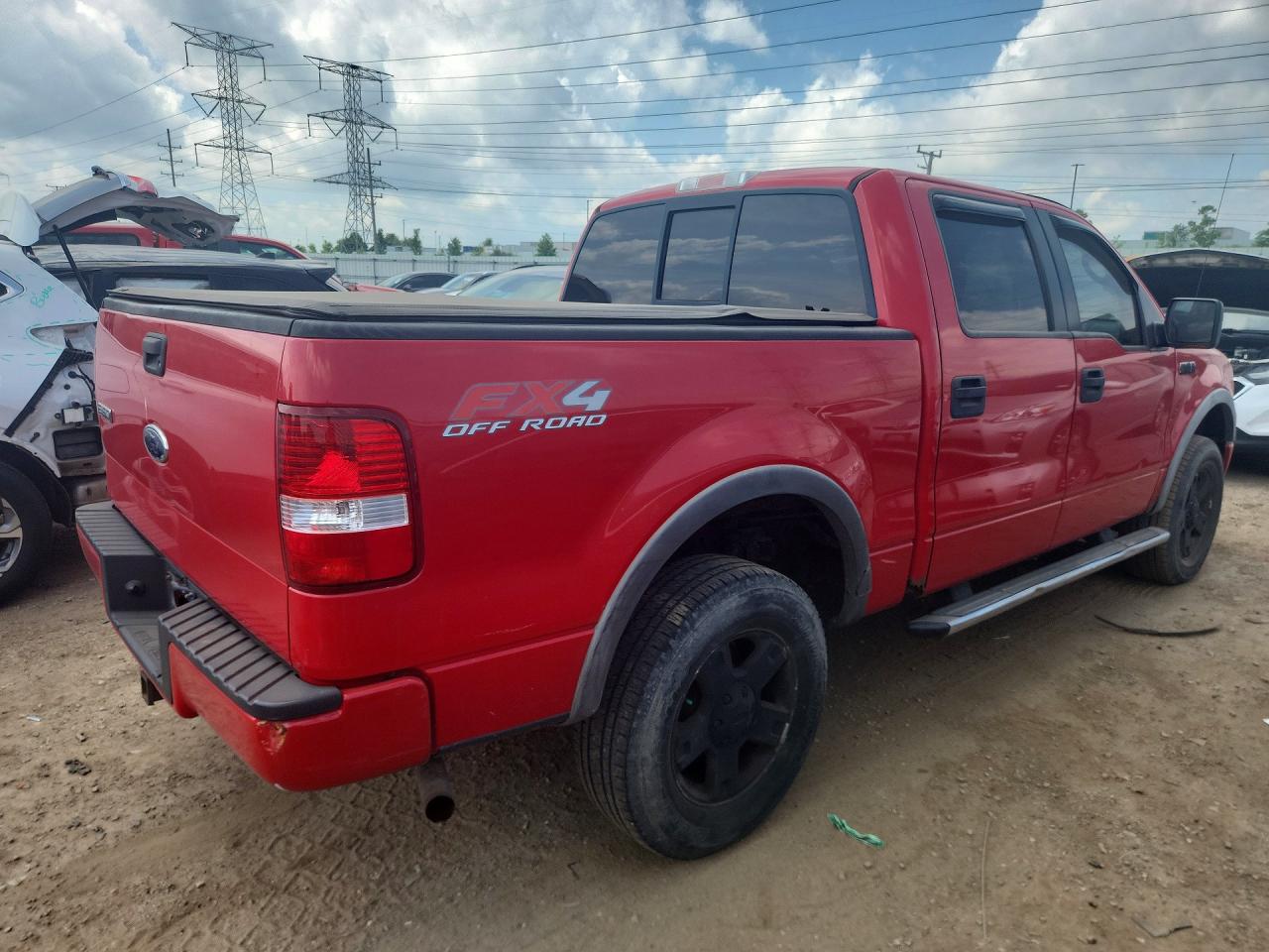 2005 Ford F-150 Red vin: 1FTPW14525KF06319