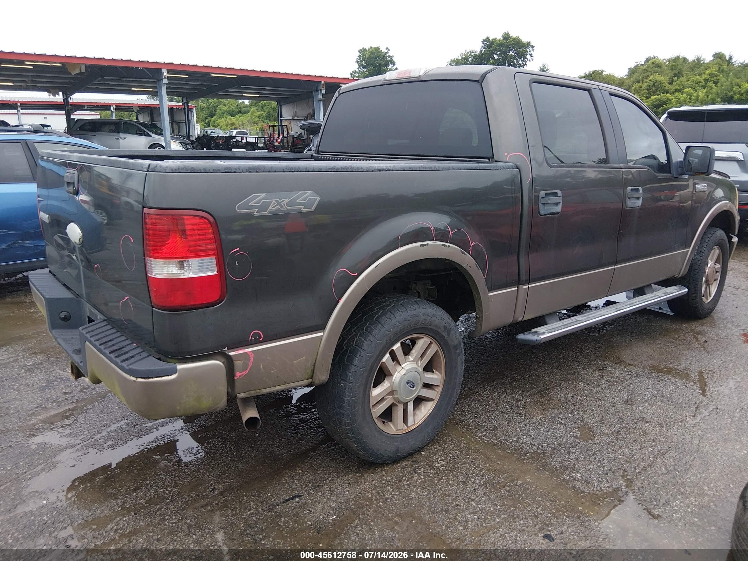 2006 Ford F-150 Fx4/lariat/xlt Gray vin: 1FTPW14526FA28784