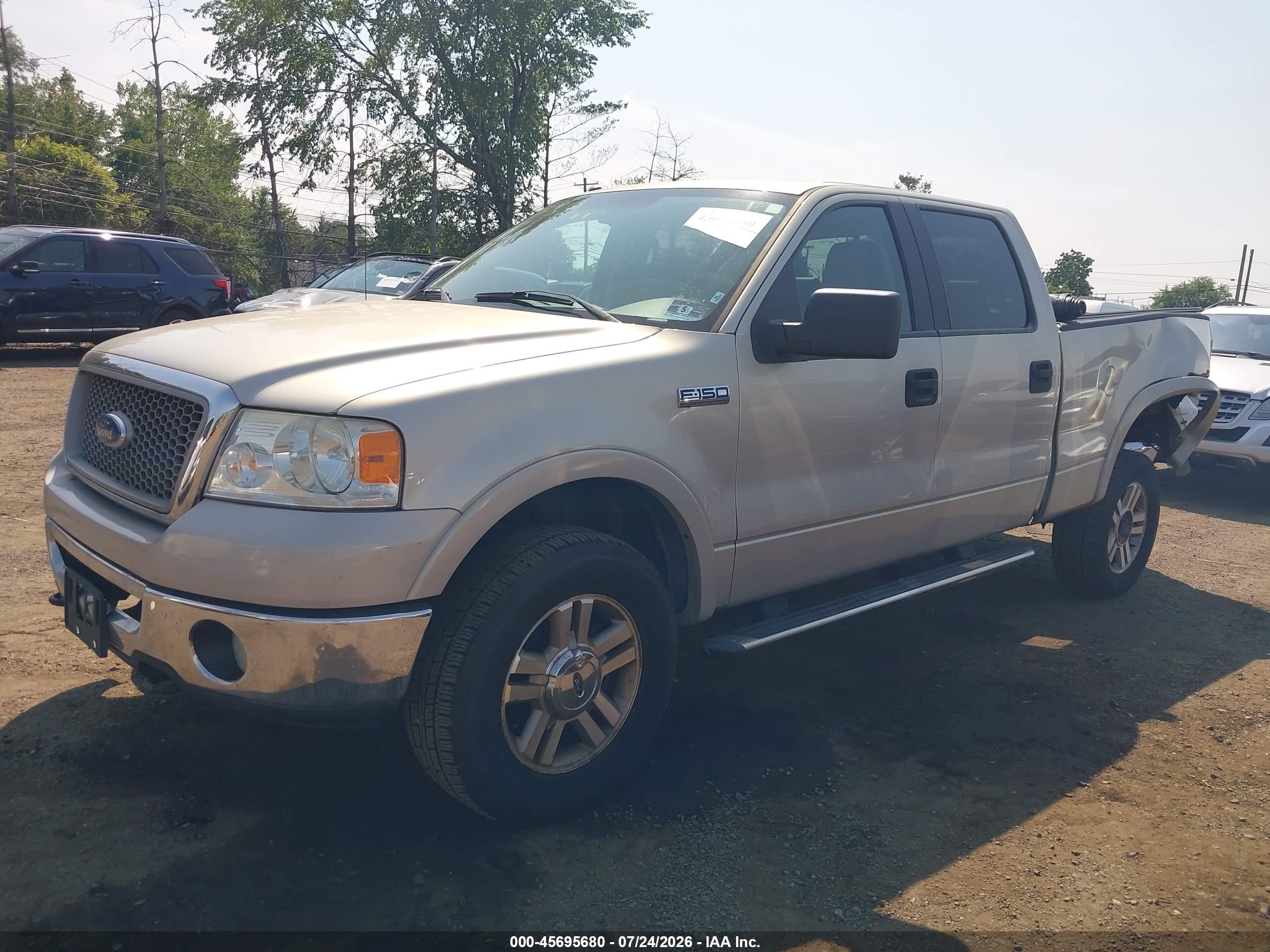 2006 Ford F-150 Fx4/lariat/xlt Gray vin: 1FTPW14526FB06142