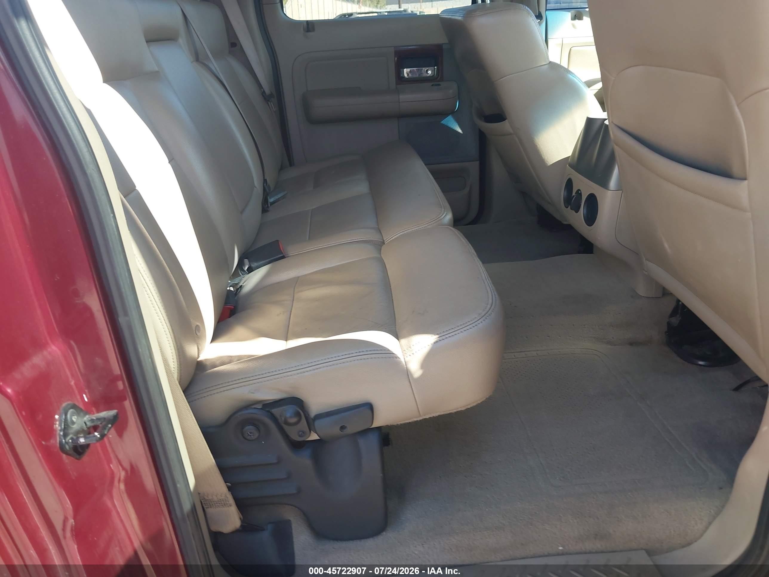 2006 Ford F-150 Fx4/lariat/xlt Red vin: 1FTPW14526KA93478