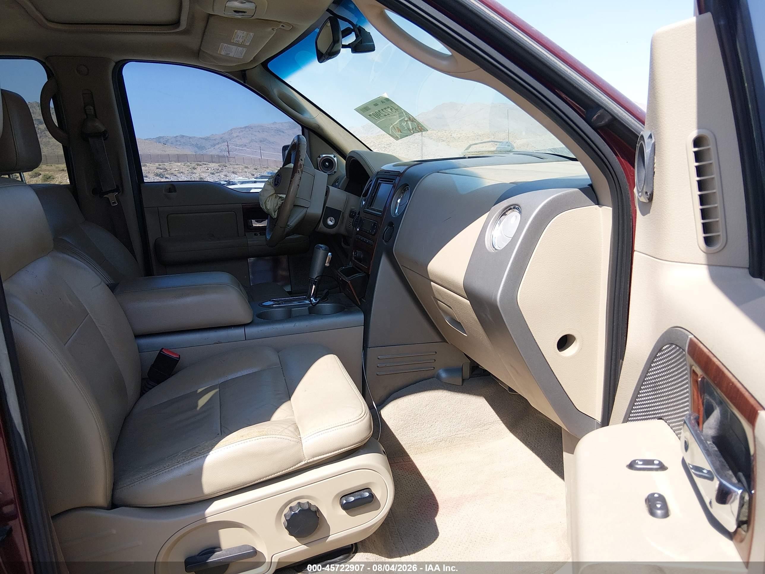 2006 Ford F-150 Fx4/lariat/xlt Red vin: 1FTPW14526KA93478