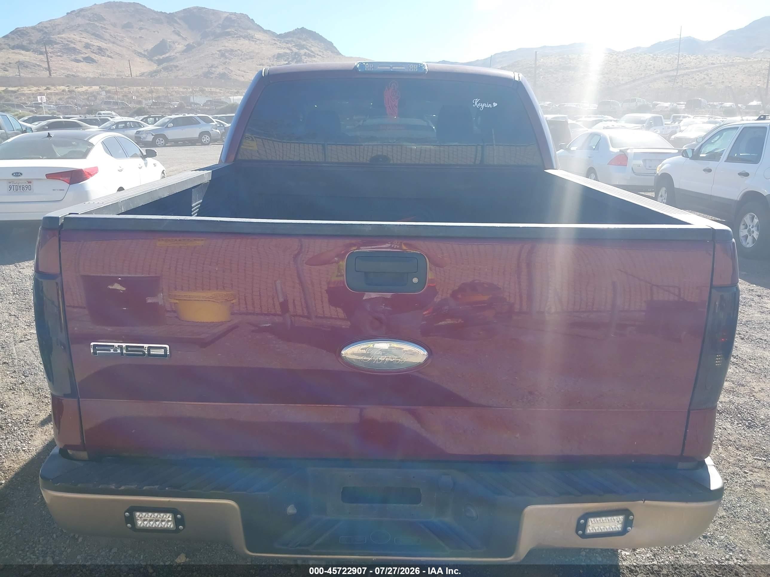 2006 Ford F-150 Fx4/lariat/xlt Red vin: 1FTPW14526KA93478