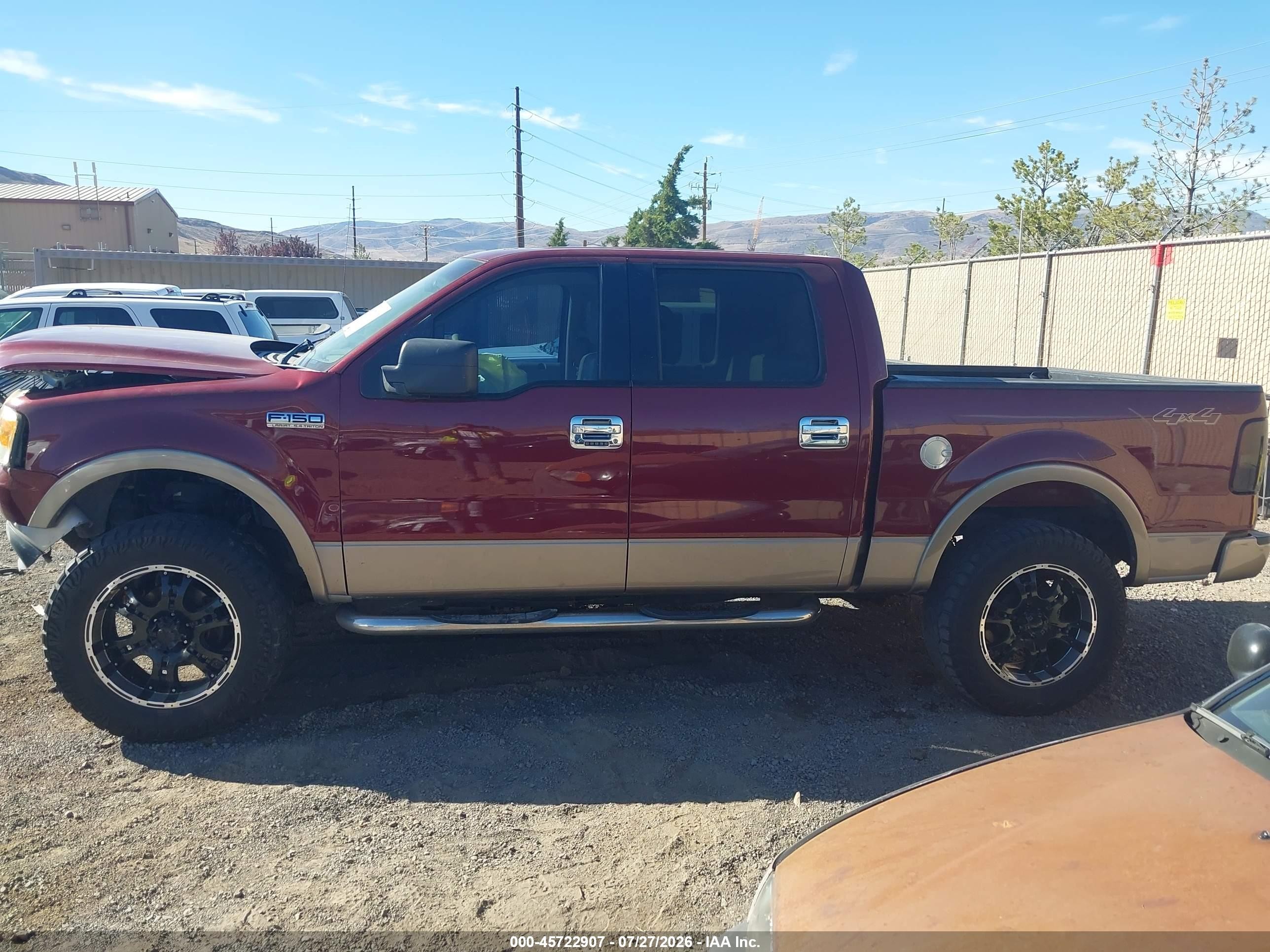 2006 Ford F-150 Fx4/lariat/xlt Red vin: 1FTPW14526KA93478