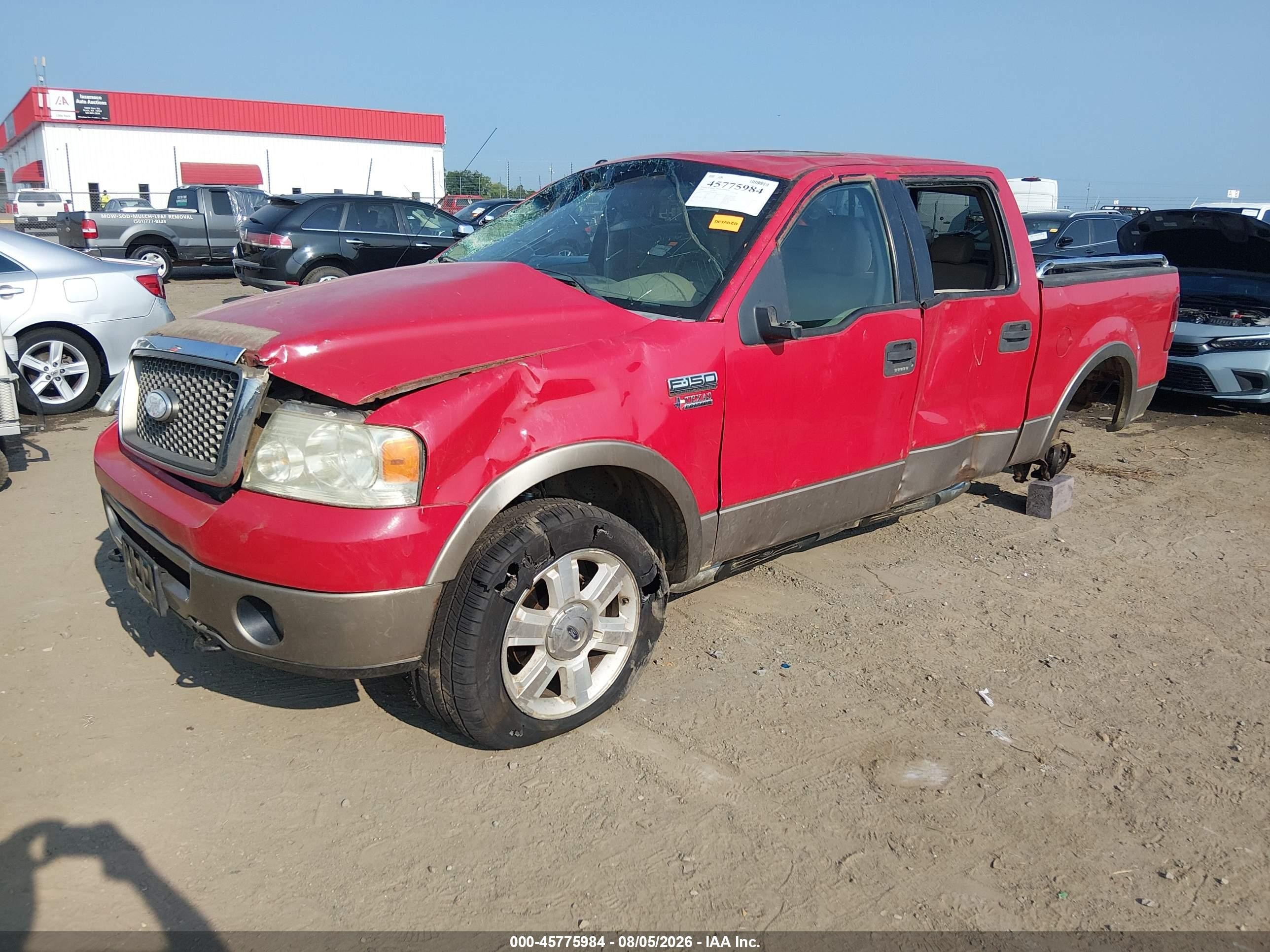2006 Ford F-150 Fx4/lariat/xlt Красный vin: 1FTPW14526KB84508