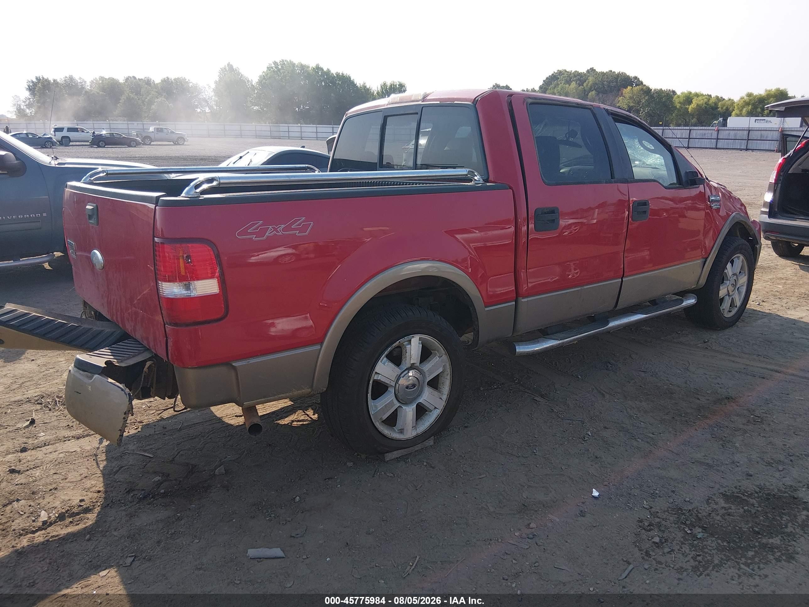 2006 Ford F-150 Fx4/lariat/xlt Красный vin: 1FTPW14526KB84508
