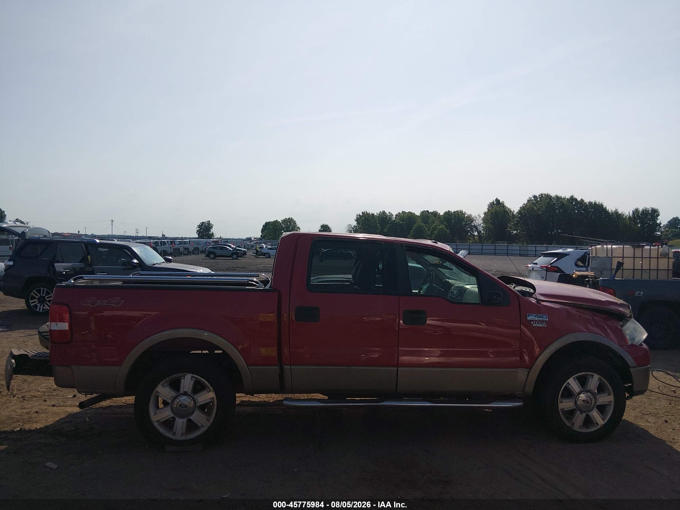 2006 Ford F-150 Fx4/lariat/xlt Красный vin: 1FTPW14526KB84508