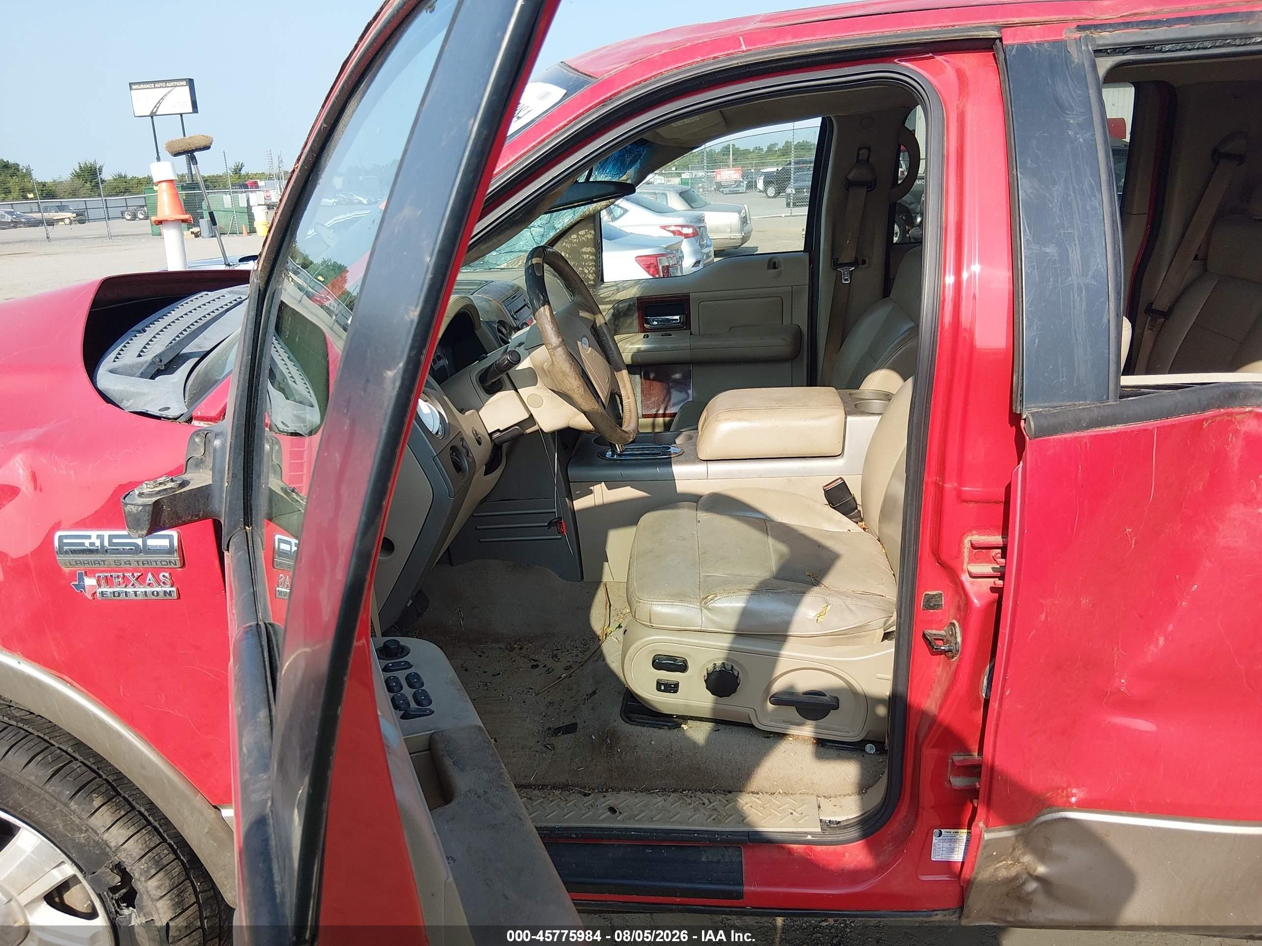 2006 Ford F-150 Fx4/lariat/xlt Красный vin: 1FTPW14526KB84508