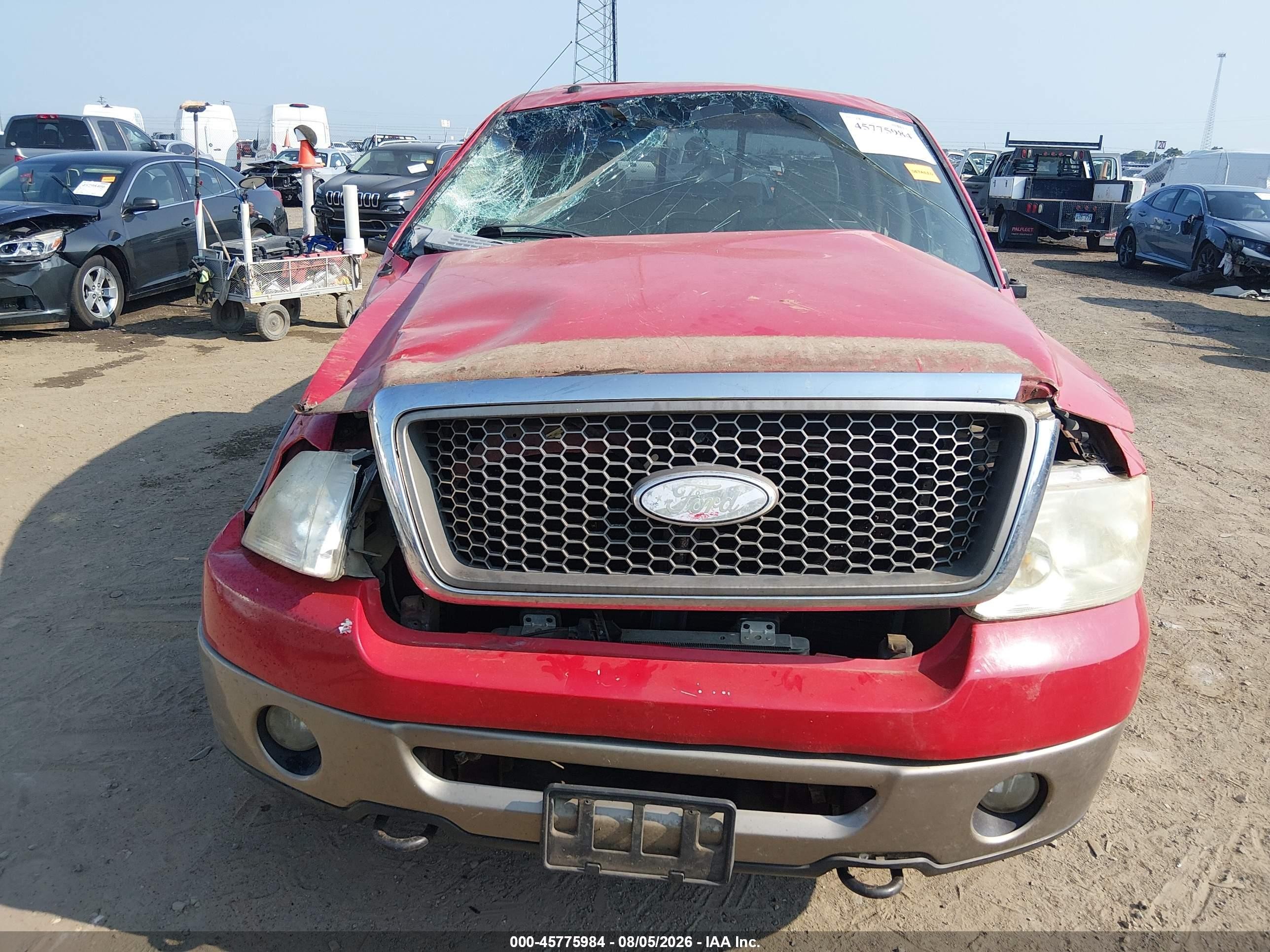 2006 Ford F-150 Fx4/lariat/xlt Красный vin: 1FTPW14526KB84508