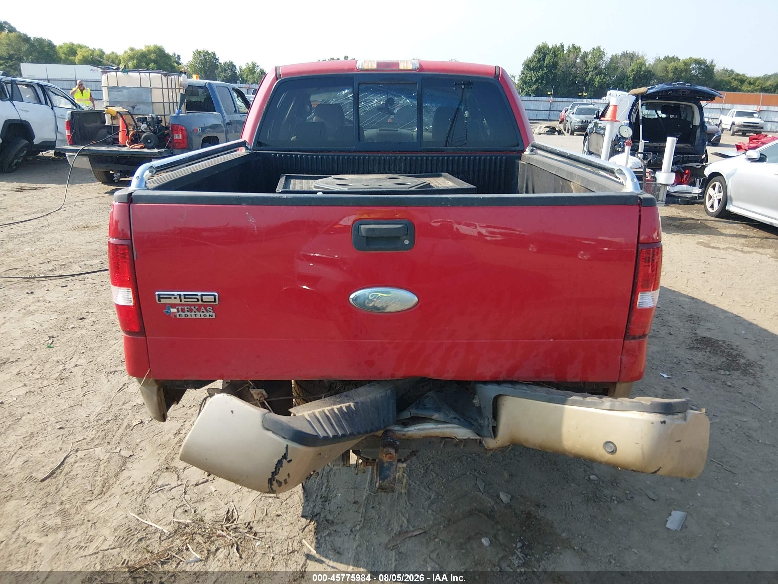 2006 Ford F-150 Fx4/lariat/xlt Красный vin: 1FTPW14526KB84508