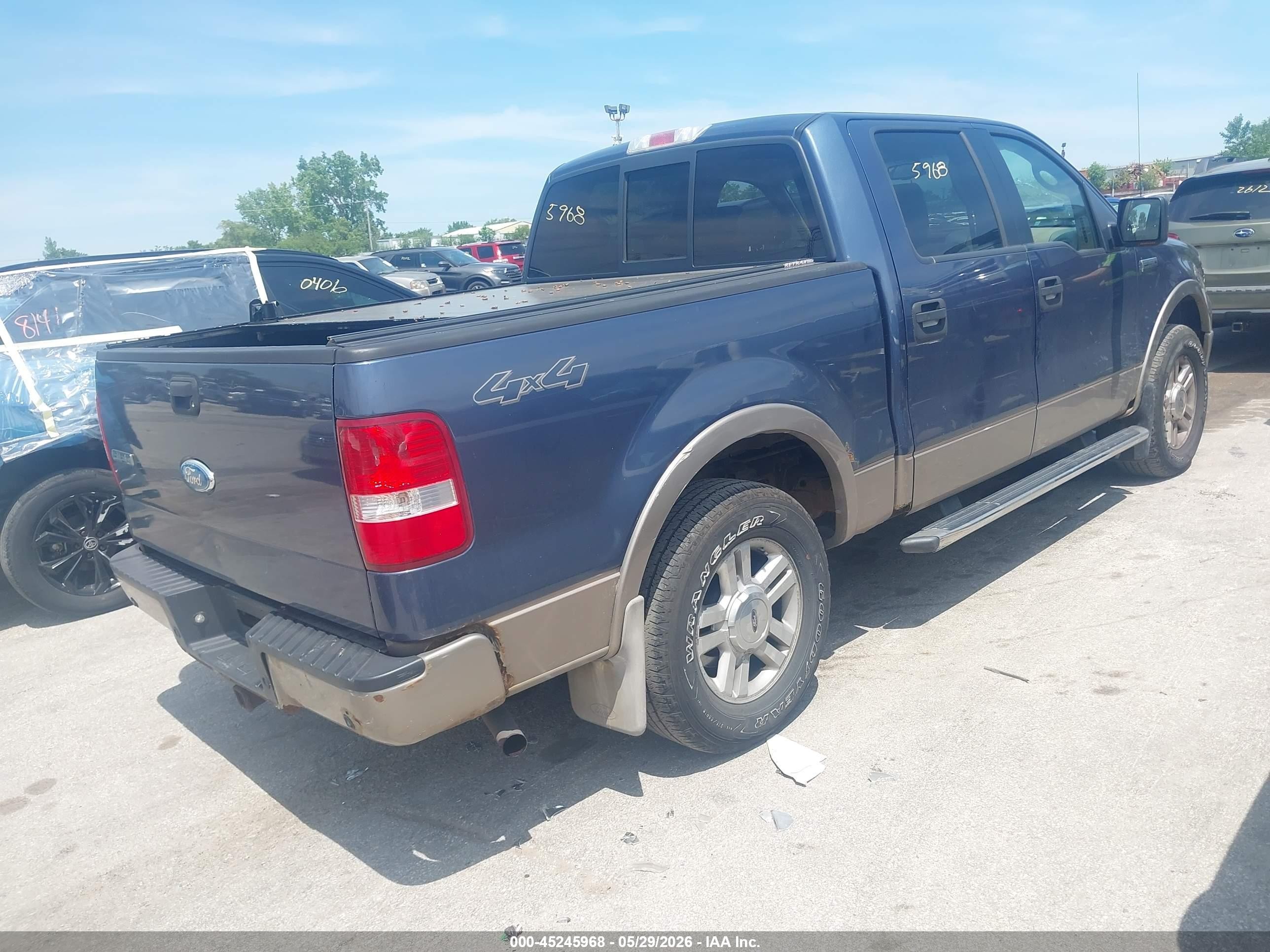 2006 Ford F-150 Fx4/lariat/xlt Dark Blue vin: 1FTPW14526KB94729