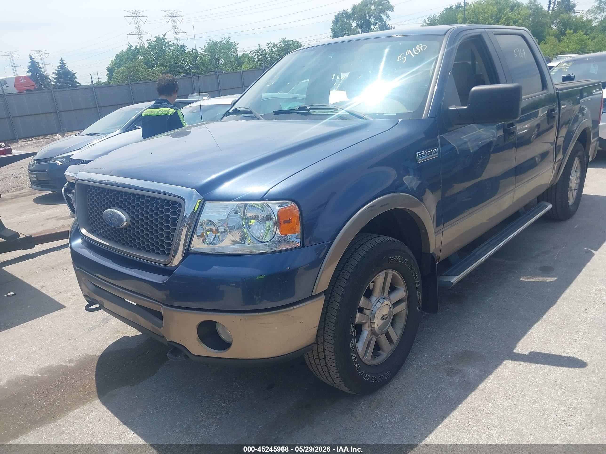 2006 Ford F-150 Fx4/lariat/xlt Dark Blue vin: 1FTPW14526KB94729