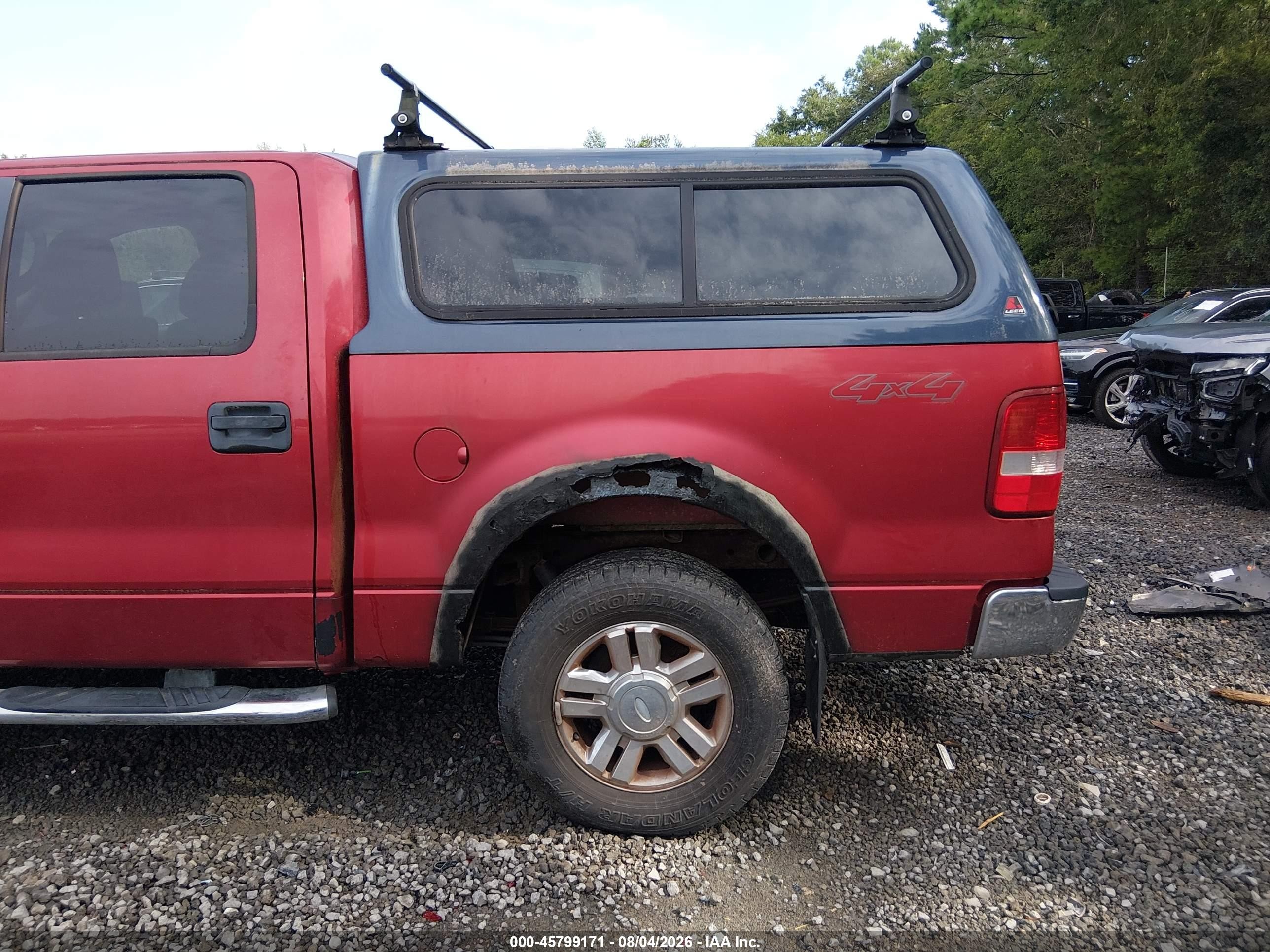 2008 Ford F-150 60th Anniversary/fx4/king Ranch/lariat/limited/xlt Red vin: 1FTPW14528FC23318
