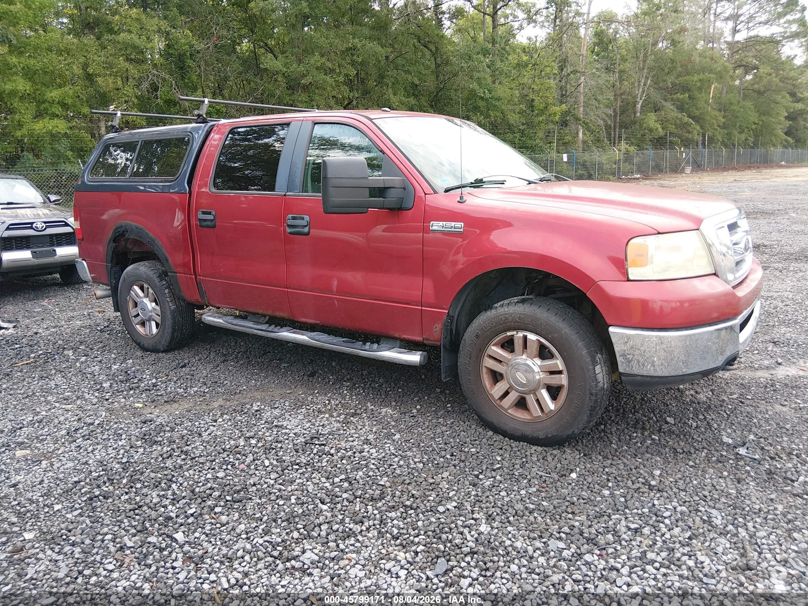 2008 Ford F-150 60th Anniversary/fx4/king Ranch/lariat/limited/xlt Red vin: 1FTPW14528FC23318
